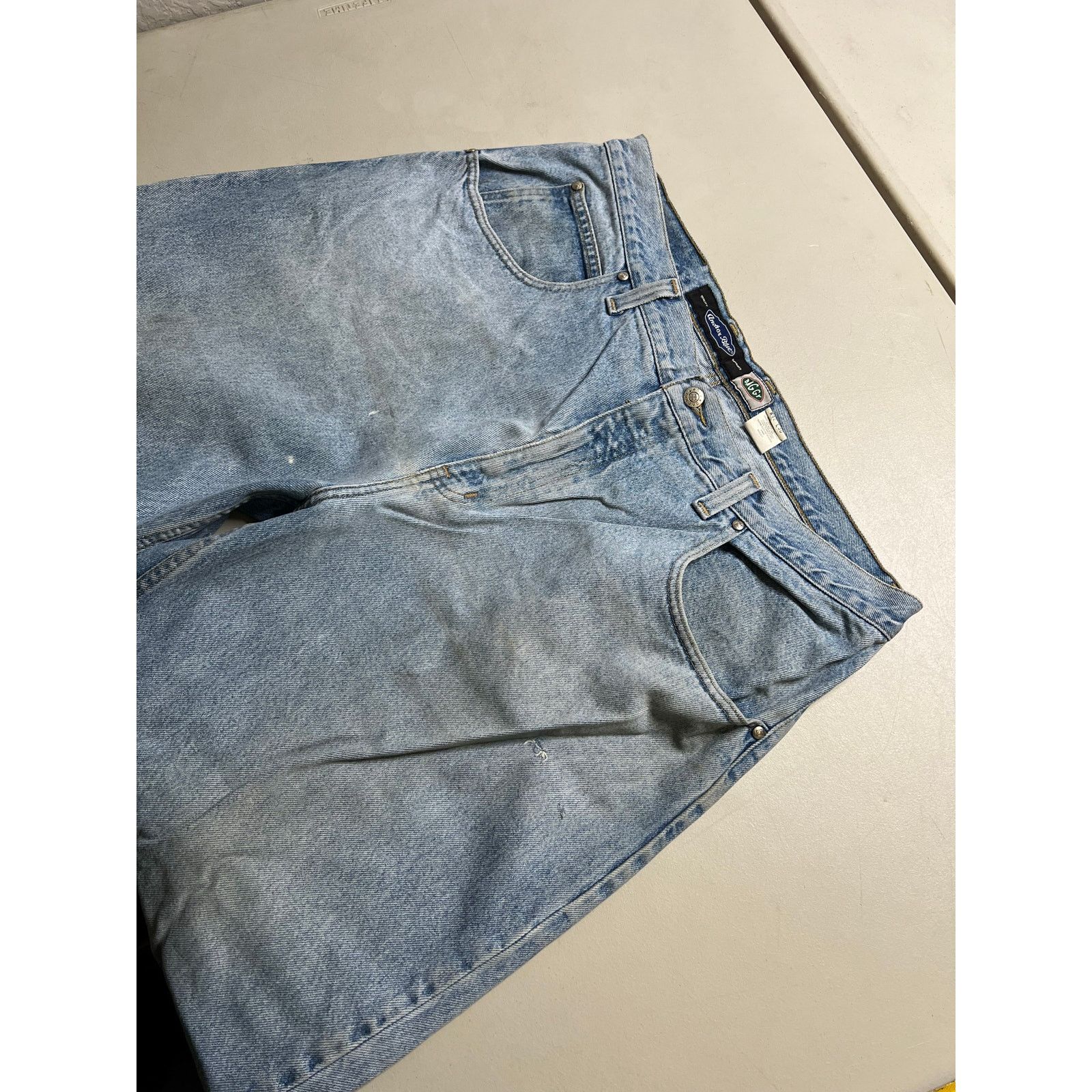 Levi's Vintage 90s ANCHOR BAGGY LIGHT BLUE DENIM JEANS SZ 42X30 Size US 42 / EU 58 - 9 Thumbnail