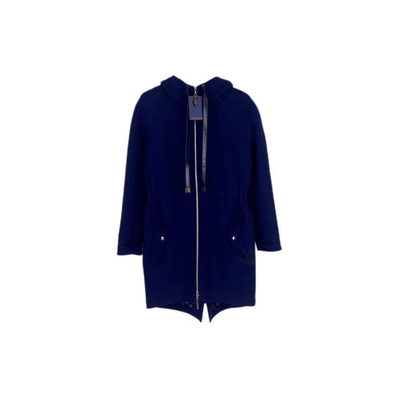 Louis Vuitton Louis Vuitton Dark blue classic leather label woolen mid-le Size XS / US 0-2 / IT 36-38 - 1 Thumbnail