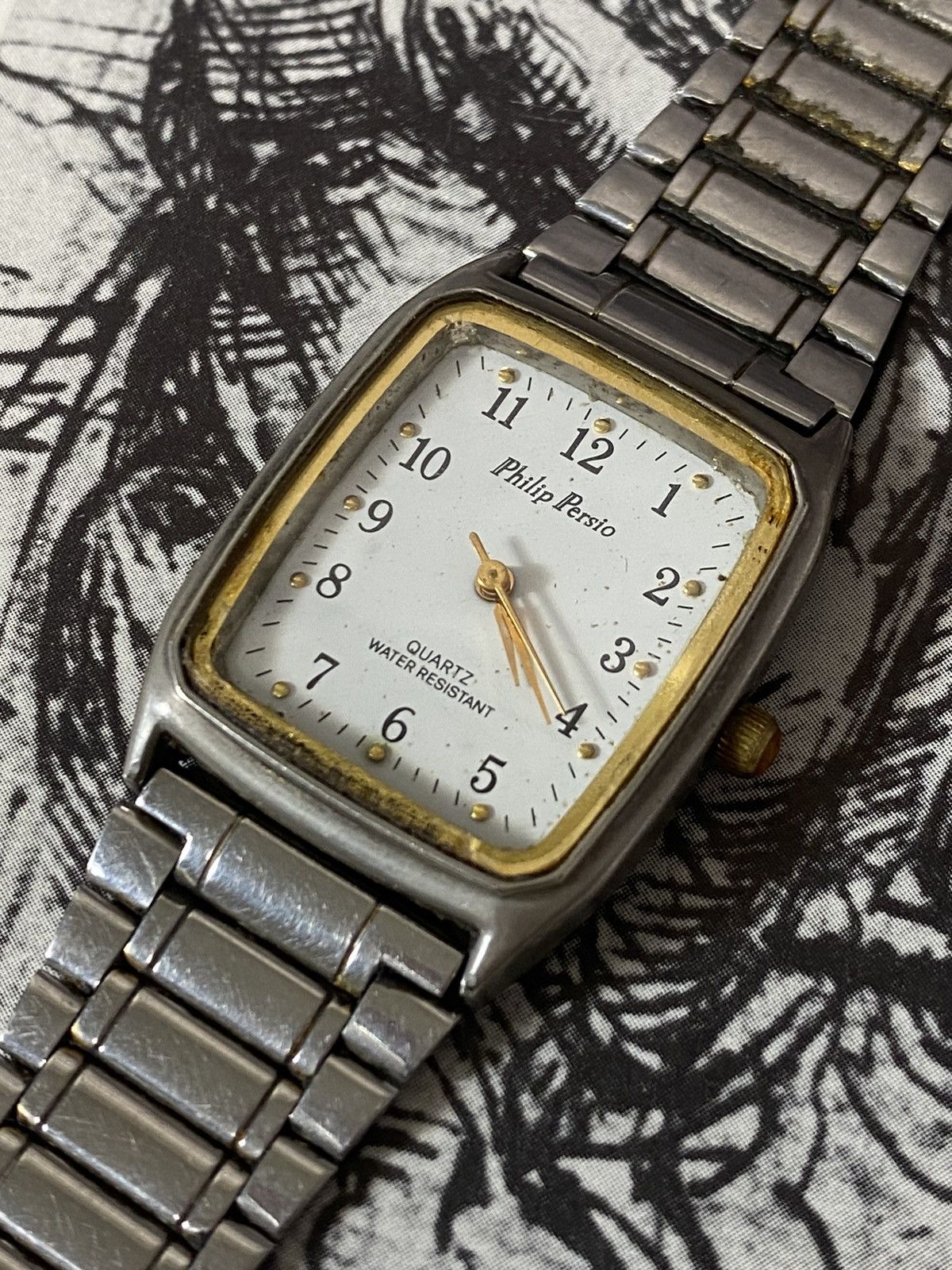 Japanese Brand Philip Persio Tank Watch Vintage Retro Rare Futuristic Size ONE SIZE - 2 Thumbnail