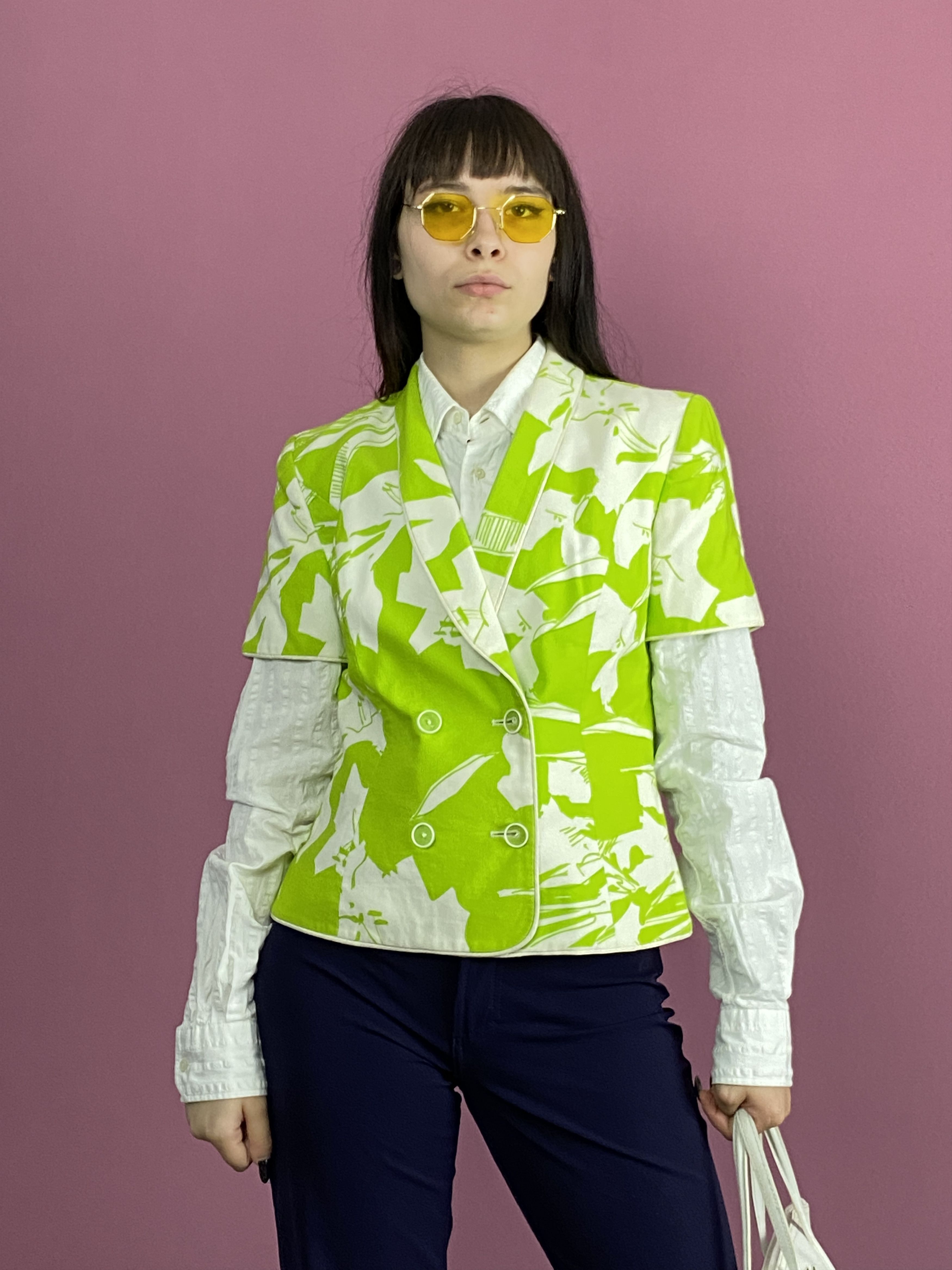 Givenchy × Vintage 90s Givenchy Vintage Short Sleeve Blazer Jacket - M Size M / US 6-8 / IT 42-44 - 1 Thumbnail