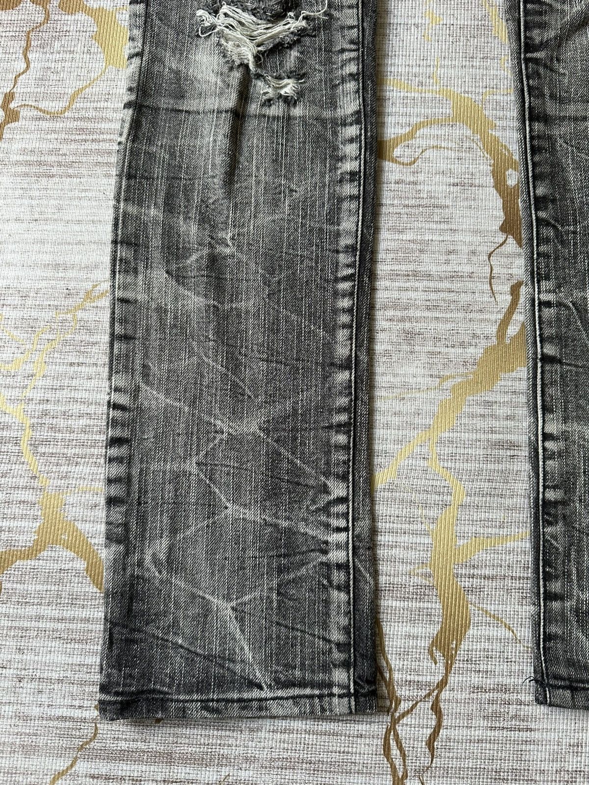 Japanese Brand CHU XXX Distressed Claw Marks Design Denim Size US 30 / EU 46 - 6 Thumbnail