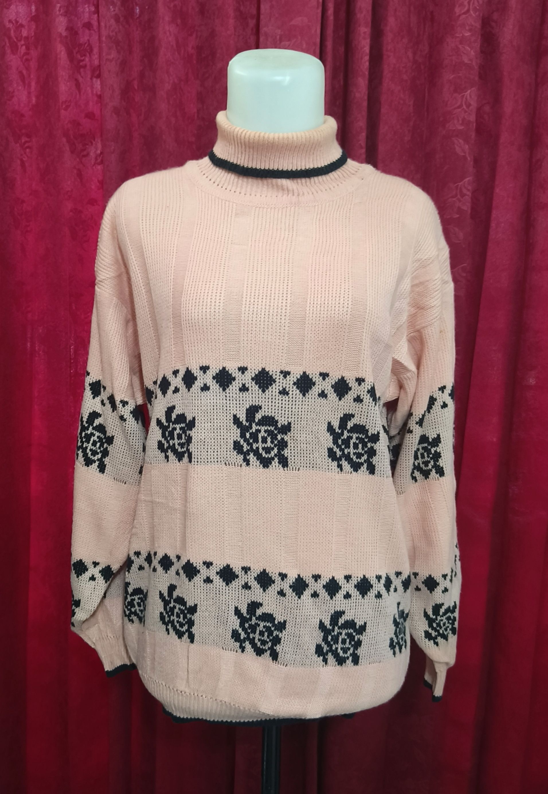 Other Vintage Y2K APOSTROPHE Women's Ethnic Knit Acrylic Sweater Size S / US 4 / IT 40 - 7 Thumbnail