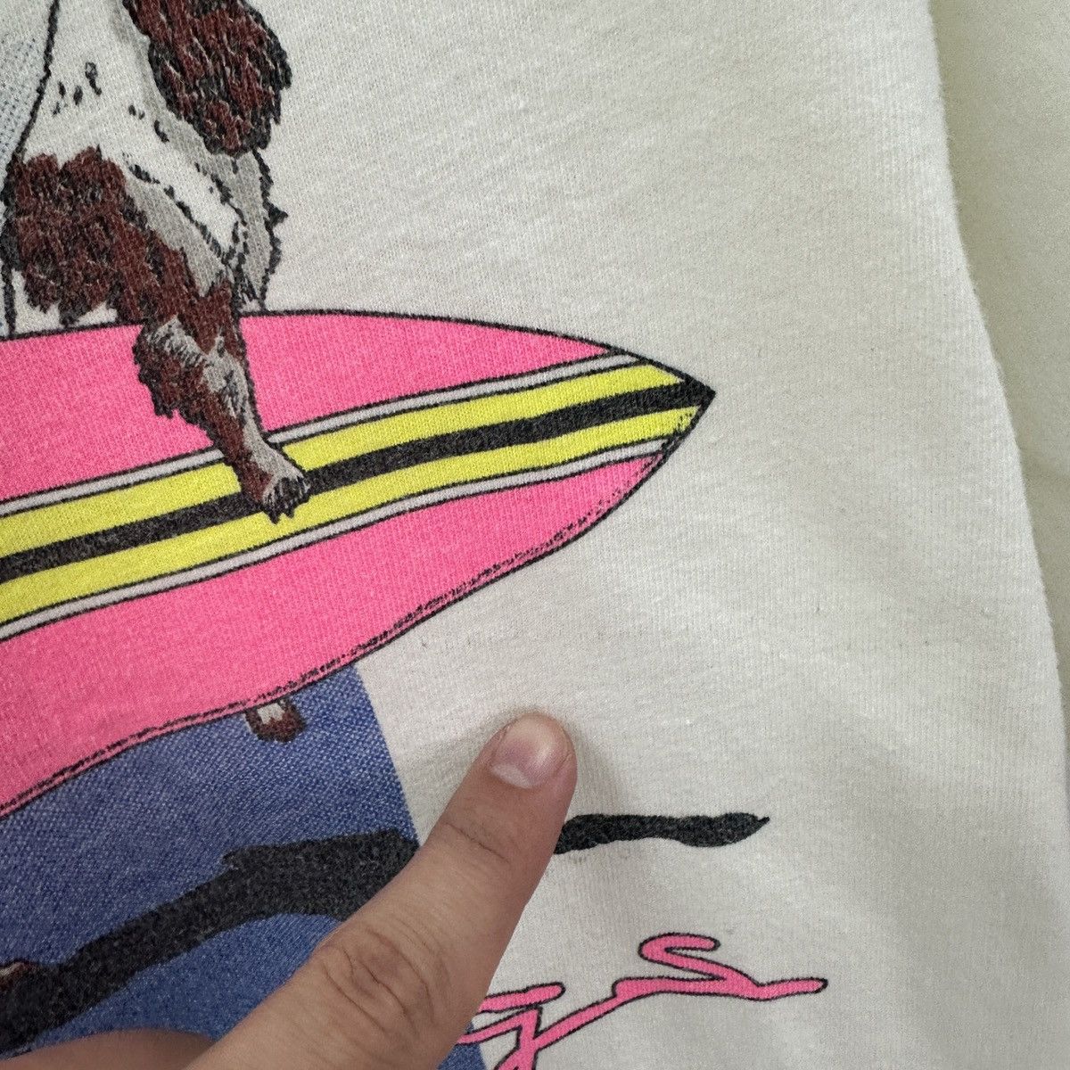 Vintage Vintage 90s Crazy Shirts Hawaii hot dogs surf team tee y2k Size US XL / EU 56 / 4 - 11 Thumbnail