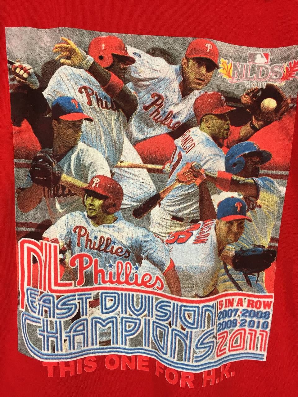 MLB × Sports Specialties × Vintage Philadelphia Phillies 2011 East Division Champions MLB Tee Size US M / EU 48-50 / 2 - 7 Thumbnail