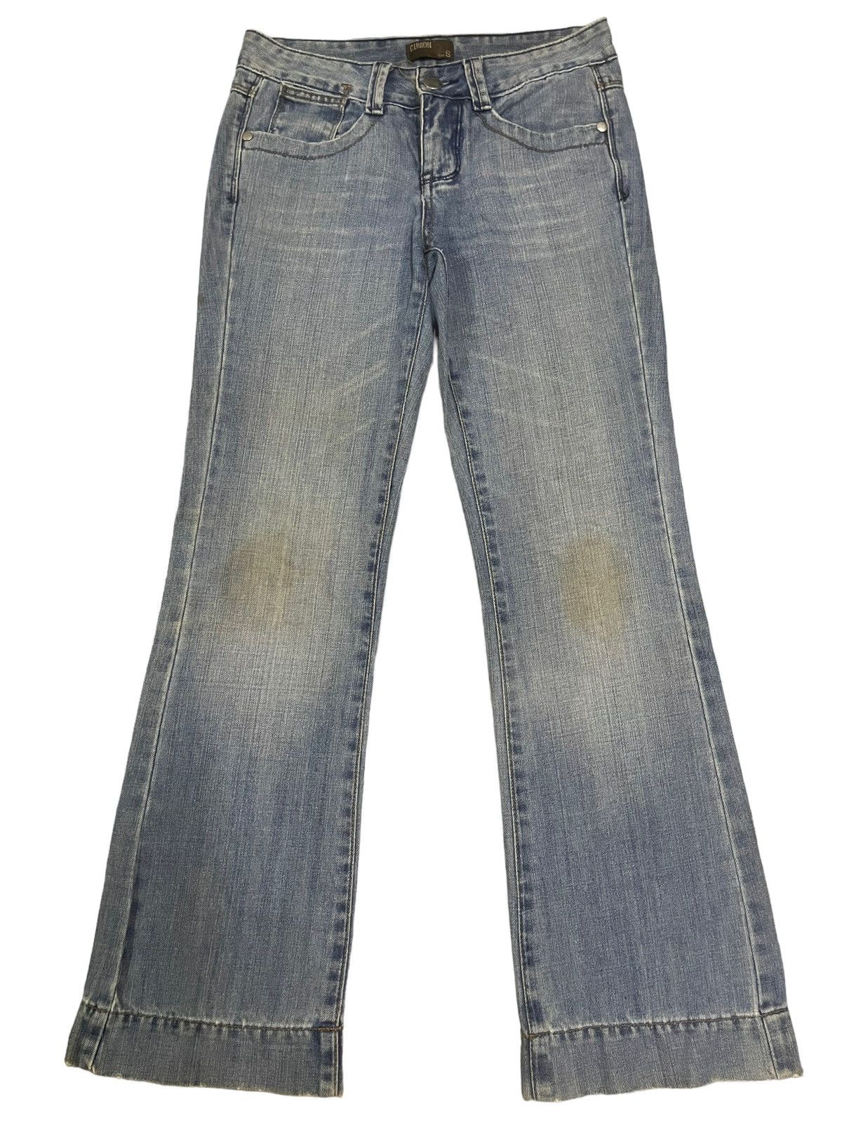 image of Avant Garde Vintage Blue Wash Style Flare Jeans, Men's (Size 30)