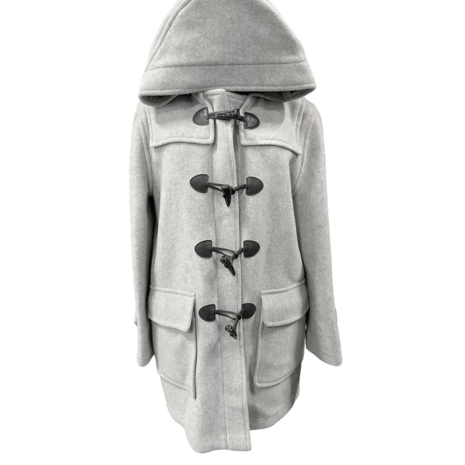 Burberry BURBERRY London Women's Gray Hooded Wool Duffle Coat Sz 14 Size XL / US 12-14 / IT 48-50 - 2 Thumbnail