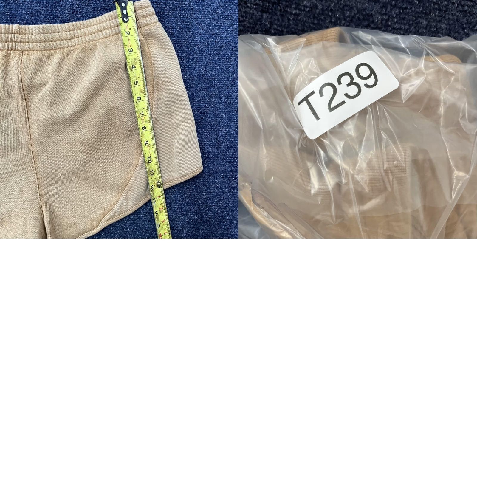 Vintage PINK Victoria's Secret Fleece Sweat Shorts Womens Large Beige Lounge Casual Size 36" / US 14 / IT 50 - 8 Thumbnail