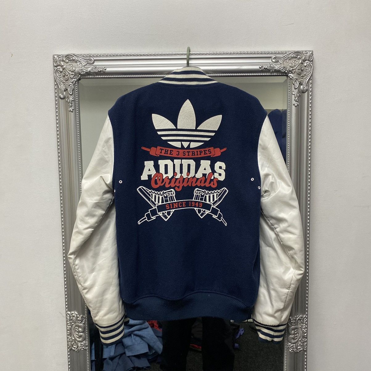 Adidas Vintage Adidas varsity bomber Jacket Size US S / EU 44-46 / 1 - 17 Thumbnail
