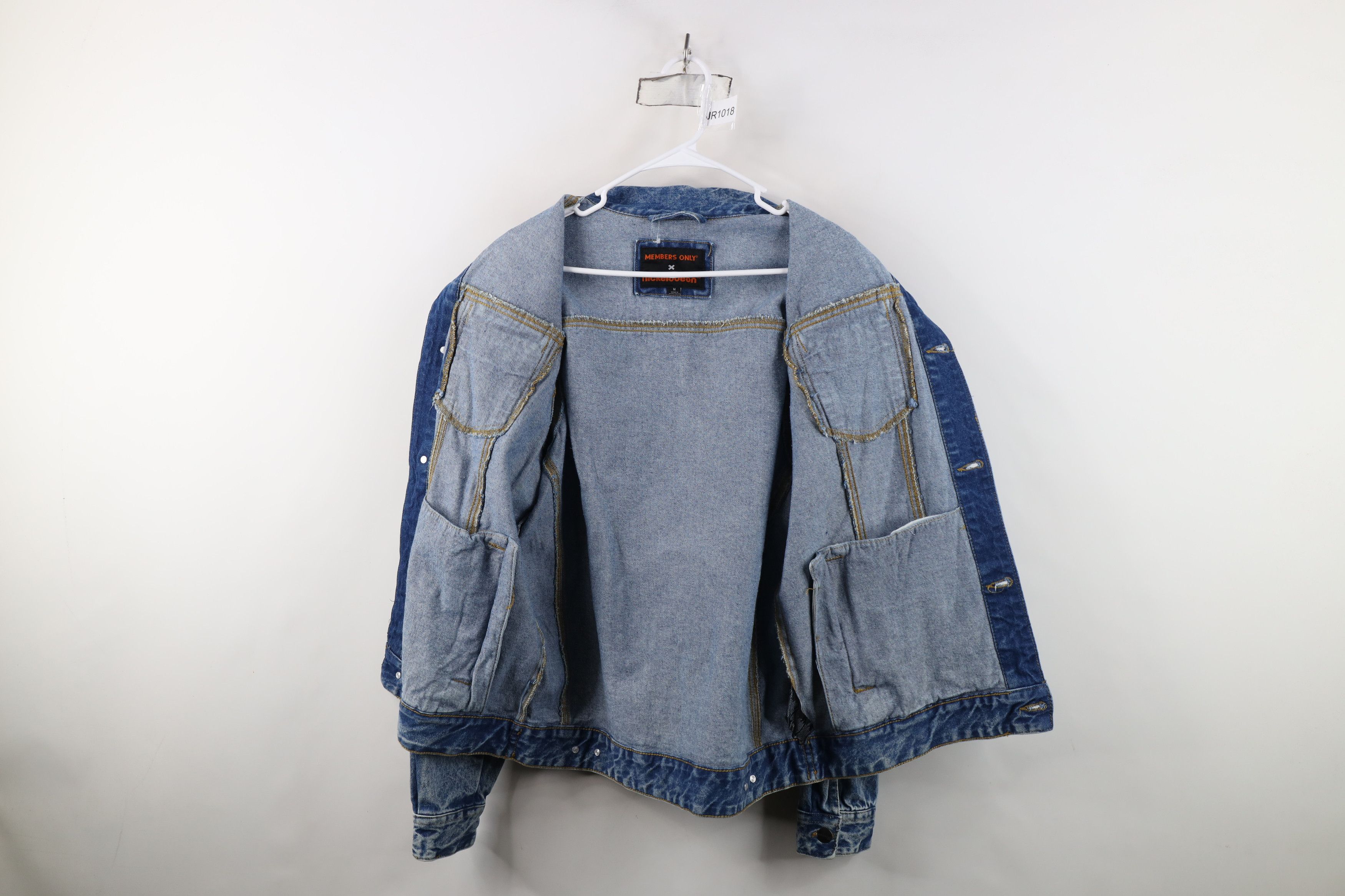 Vintage New Members Only x Nickelodeon Squarepants Denim Jacket Size US M / EU 48-50 / 2 - 10 Thumbnail