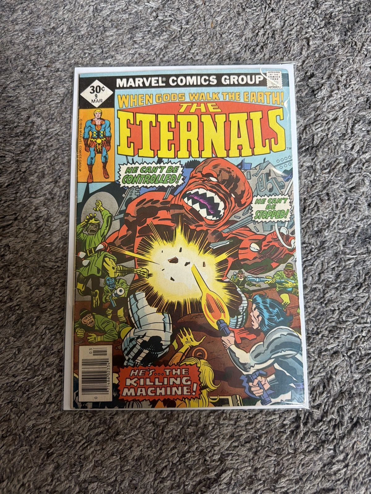 Marvel Comics 1976 Marvel Comics The Eternals Vol. 1 #9 Comic Book Size ONE SIZE - 1 Thumbnail