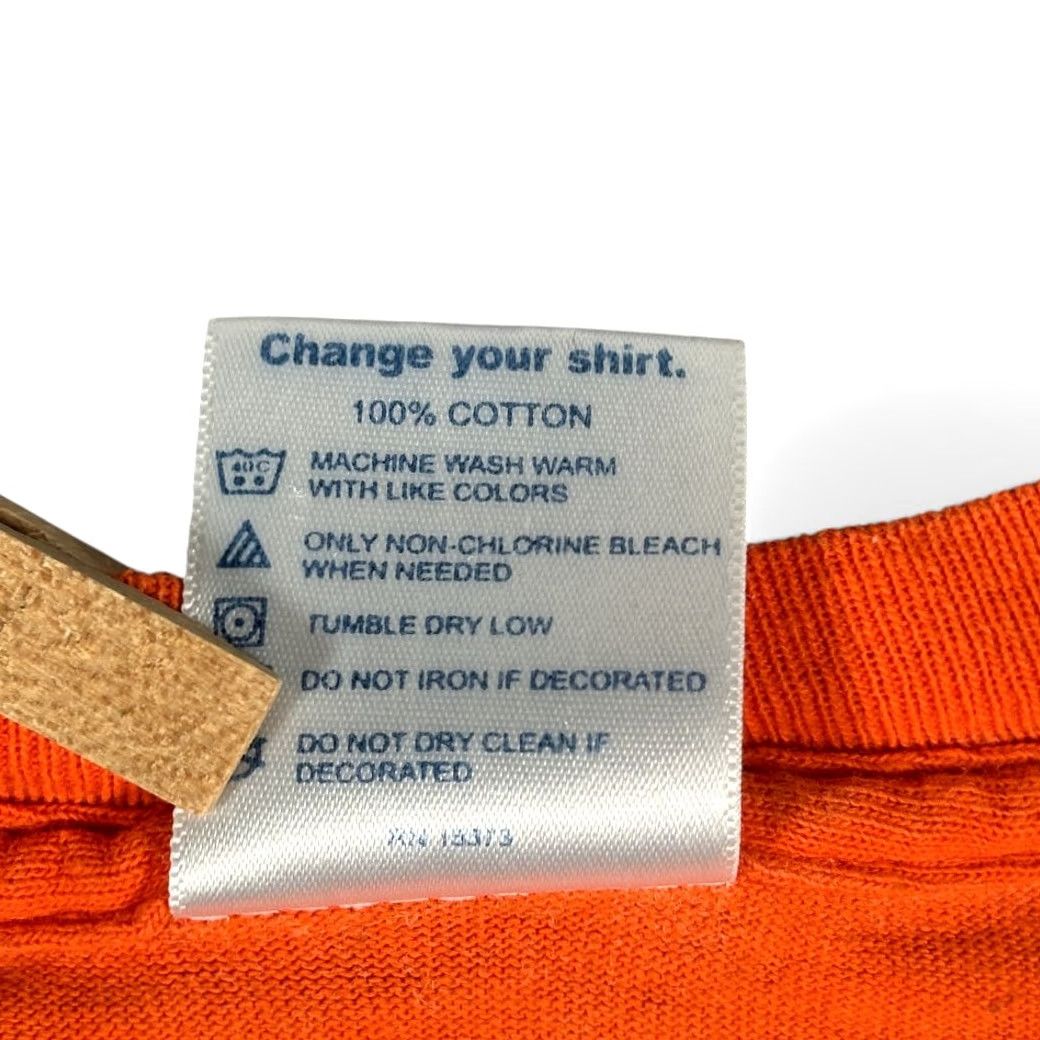 Delta VINTAGE Delta Not A Hunter Shirt Adult LARGE Orange 90s T-Shirt Mens Not A Hunter Quote Wildlife Control 90s Size US L / EU 52-54 / 3 - 4 Thumbnail