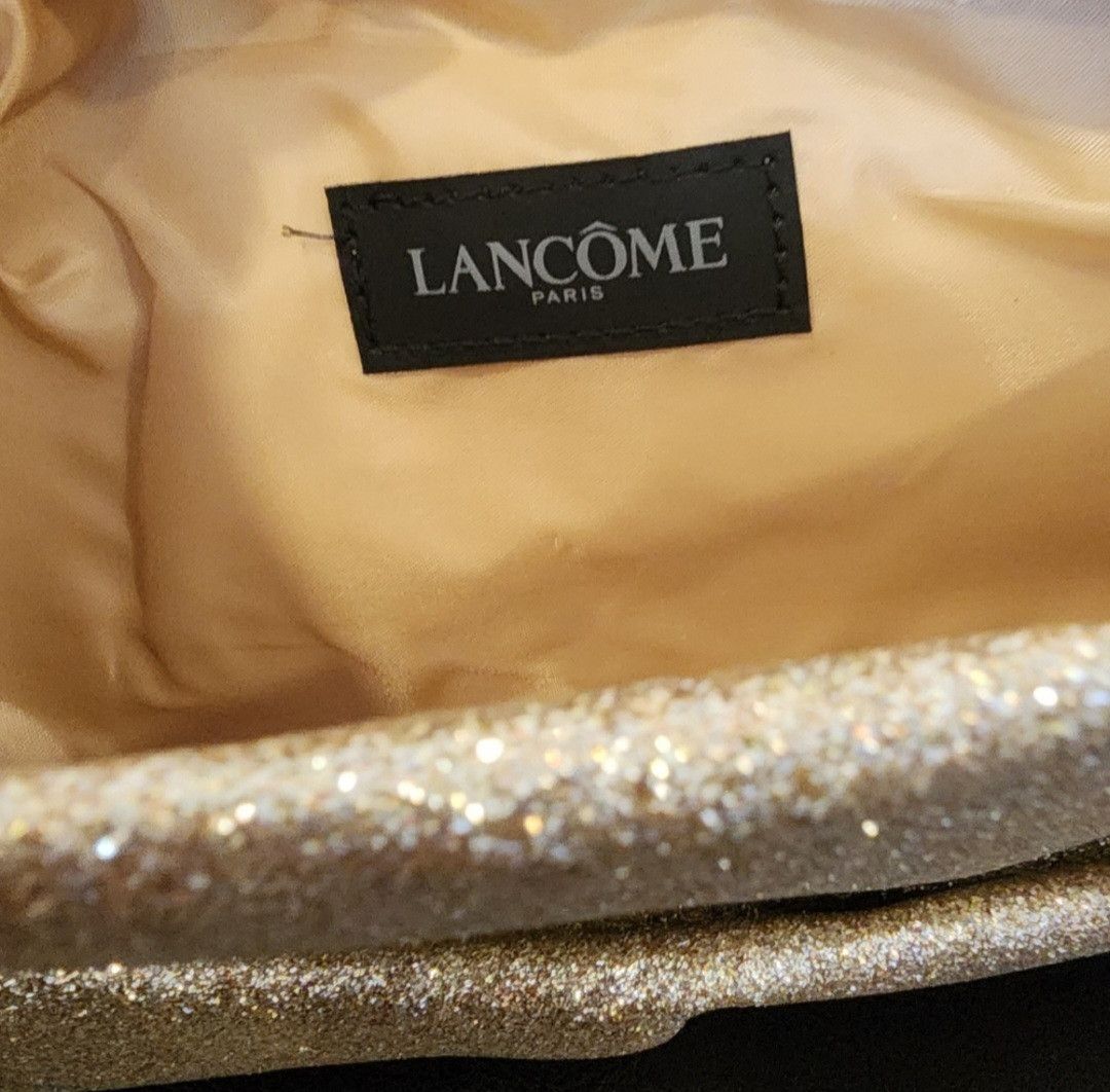 Other New Lancome Paris Gold Makeup Cosmetic Bag 10" x 4.5" Size ONE SIZE - 5 Thumbnail