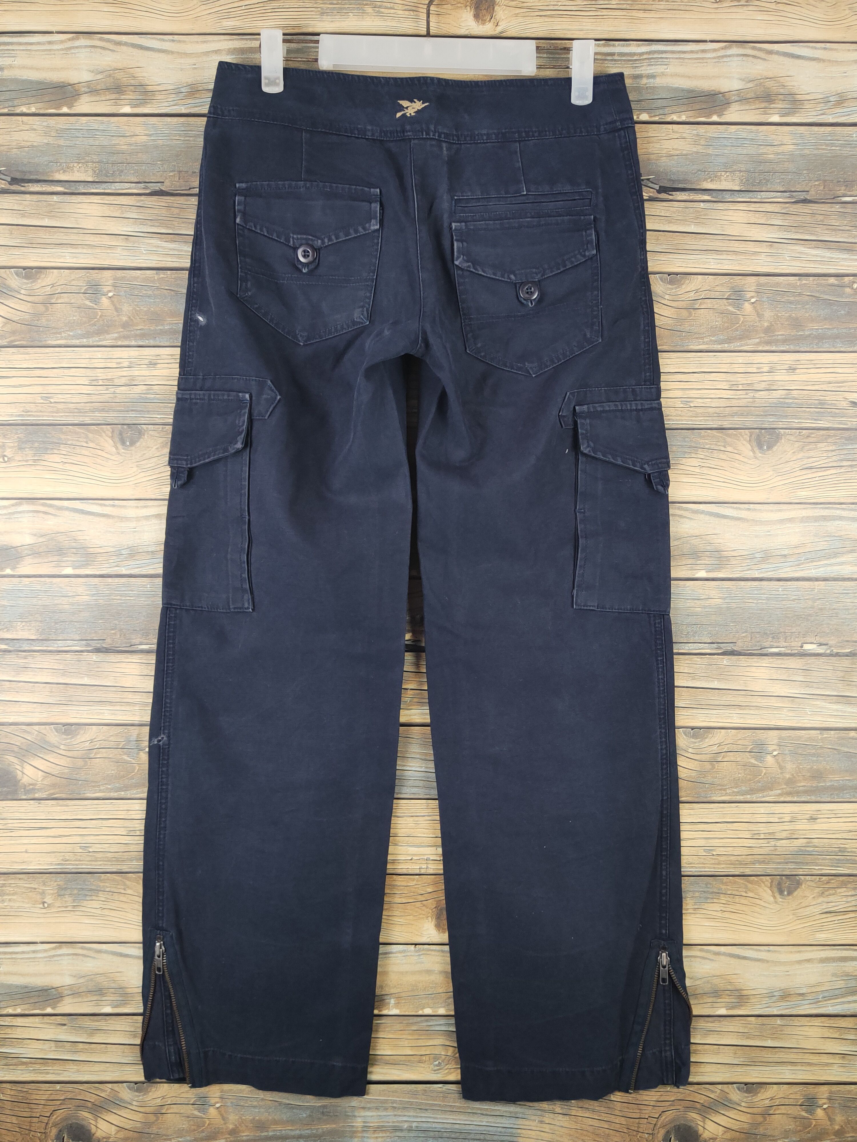 Japanese Brand DL Black Witch Navy Multipocket Tactical Cargo #1475 Size 27" / US 4 / IT 40 - 7 Thumbnail