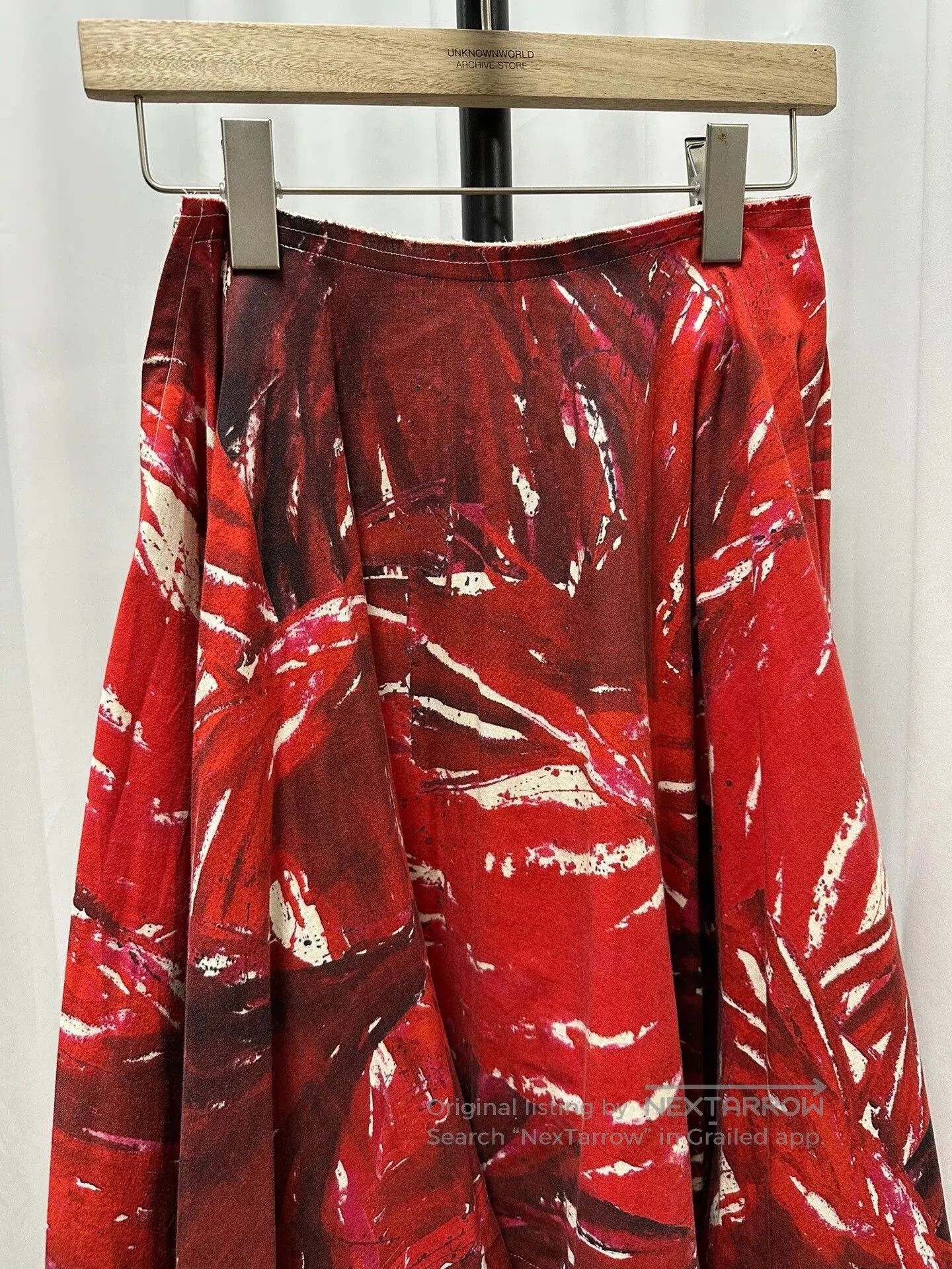 Comme des Garcons Red Skirt.