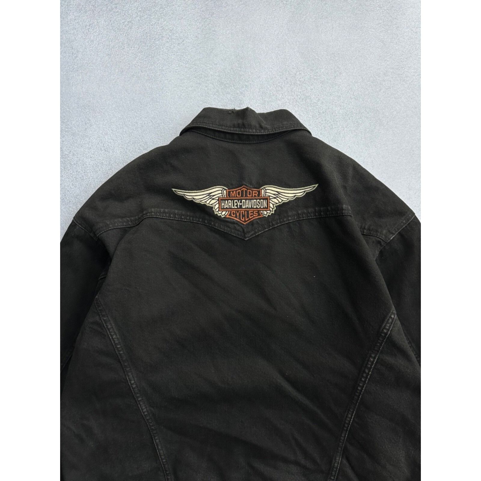 Ferrari VTG Harley-Davidson Biker Blues Moto Distressed Jacket Size US S / EU 44-46 / 1 - 14 Thumbnail