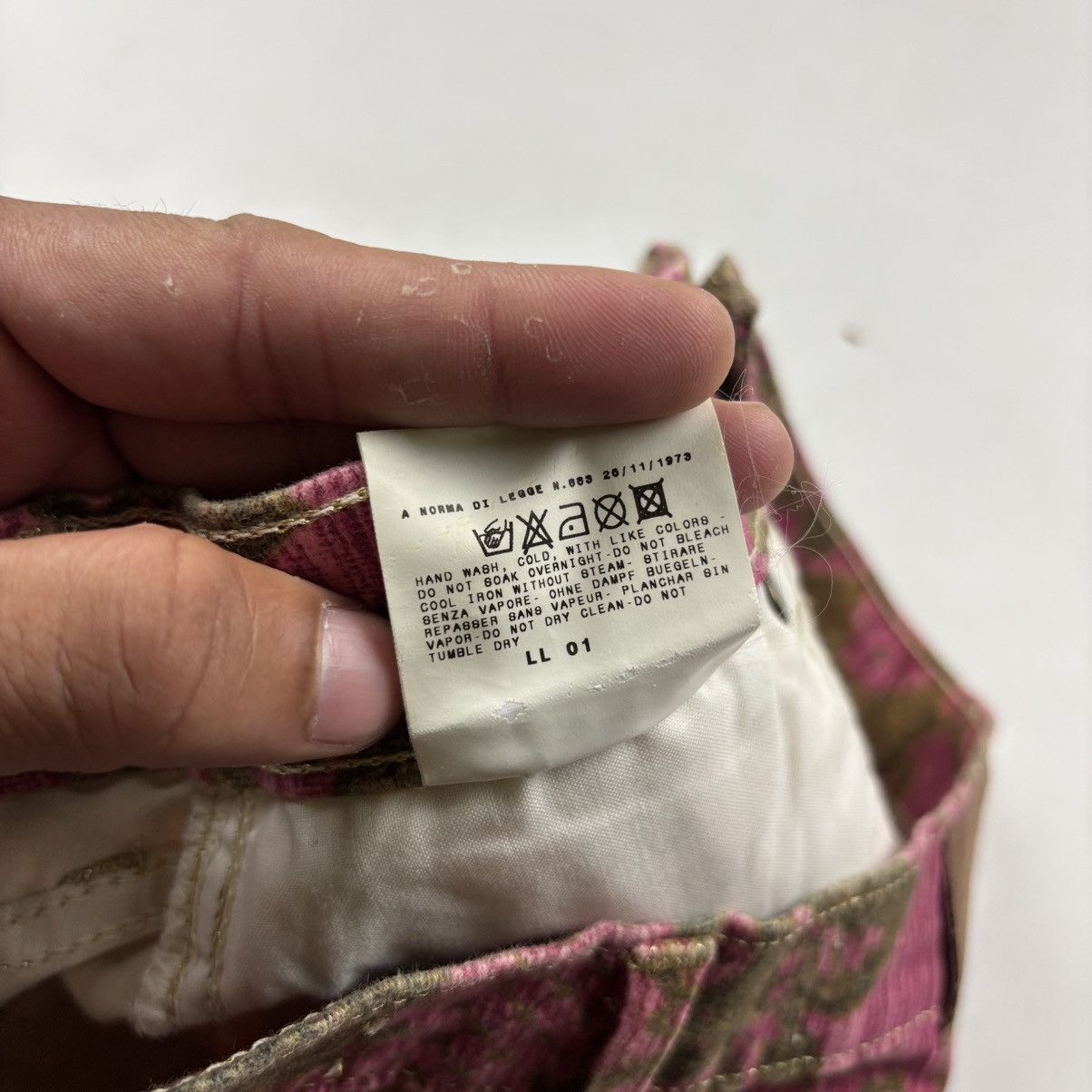 Just Cavalli Just Cavalli Corduroy Printed Mini Skirt Size 31" - 6 Thumbnail