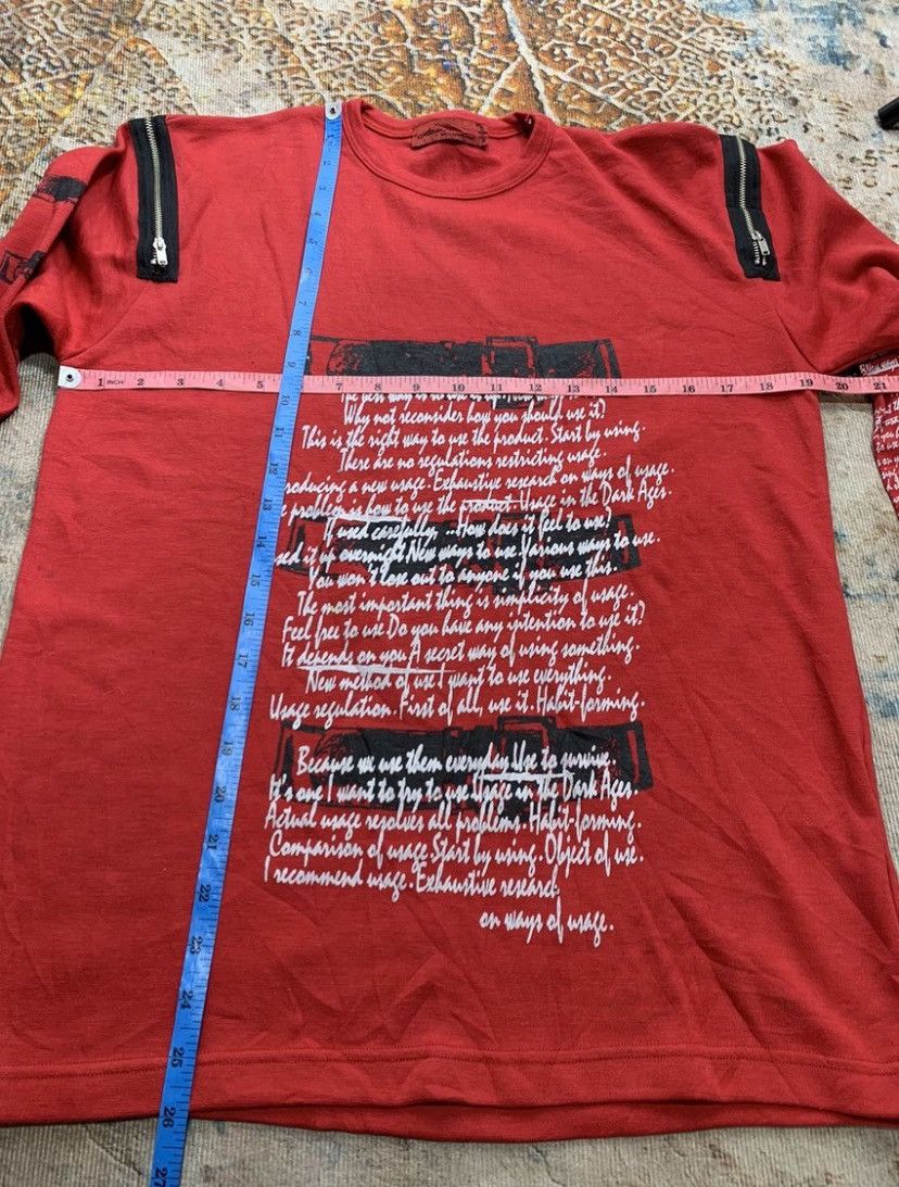 20471120 Japanese Gothic Red Ziper The U.K Punk long slevee Size US M / EU 48-50 / 2 - 7 Thumbnail