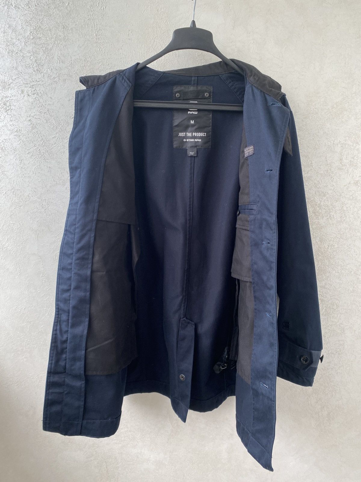 G-Star G-Star Raw Garber Navy Military Cotton Trench Coat Jacket Size US M / EU 48-50 / 2 - 12 Thumbnail