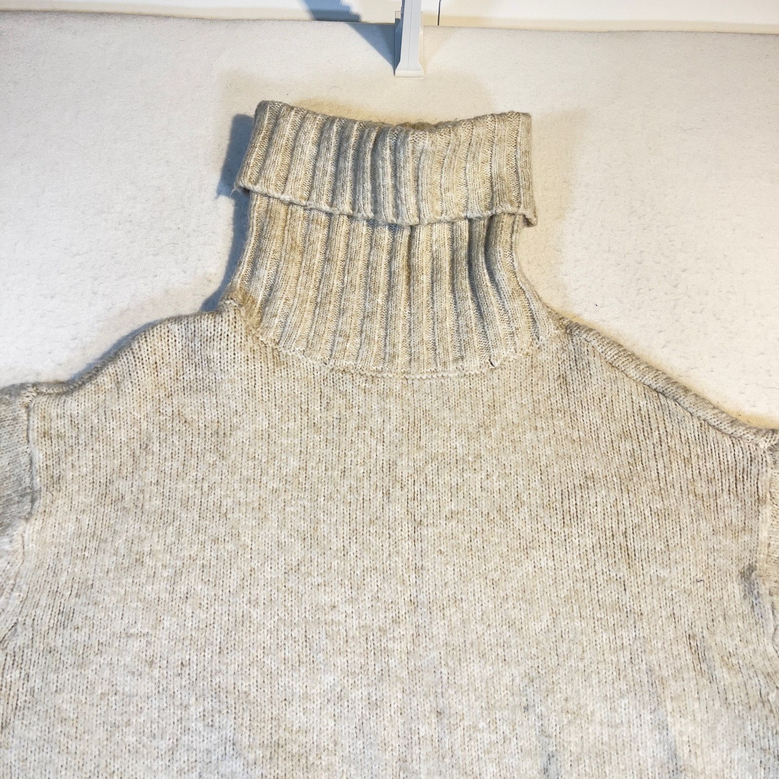 Zara Zara Knit Alpaca Blend Sweater Woman's M Turtleneck Pockets Size M / US 6-8 / IT 42-44 - 7 Thumbnail