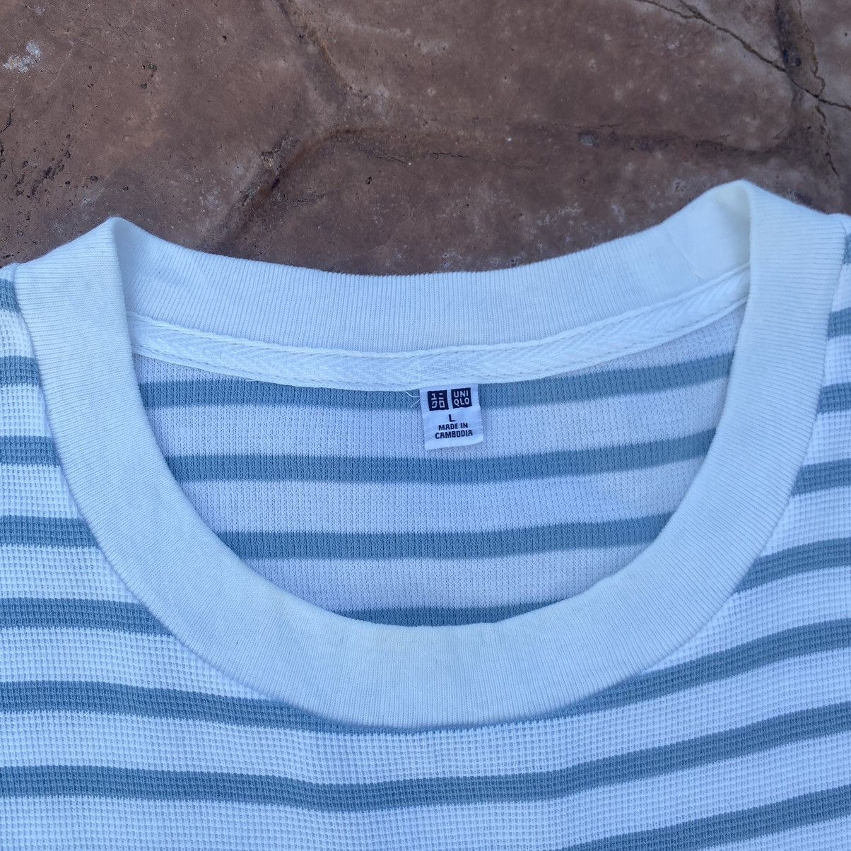 Uniqlo Uniqlo Stripe Japanese Brand Oversized Pocket Tee Size US L / EU 52-54 / 3 - 2 Thumbnail