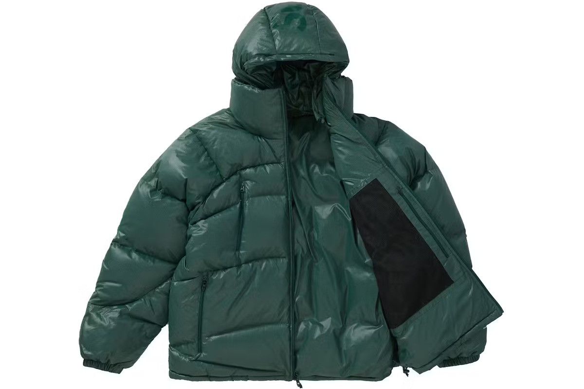 image of Supreme Reversible Down Puffer Jacket in Green, Men's (Size Small)