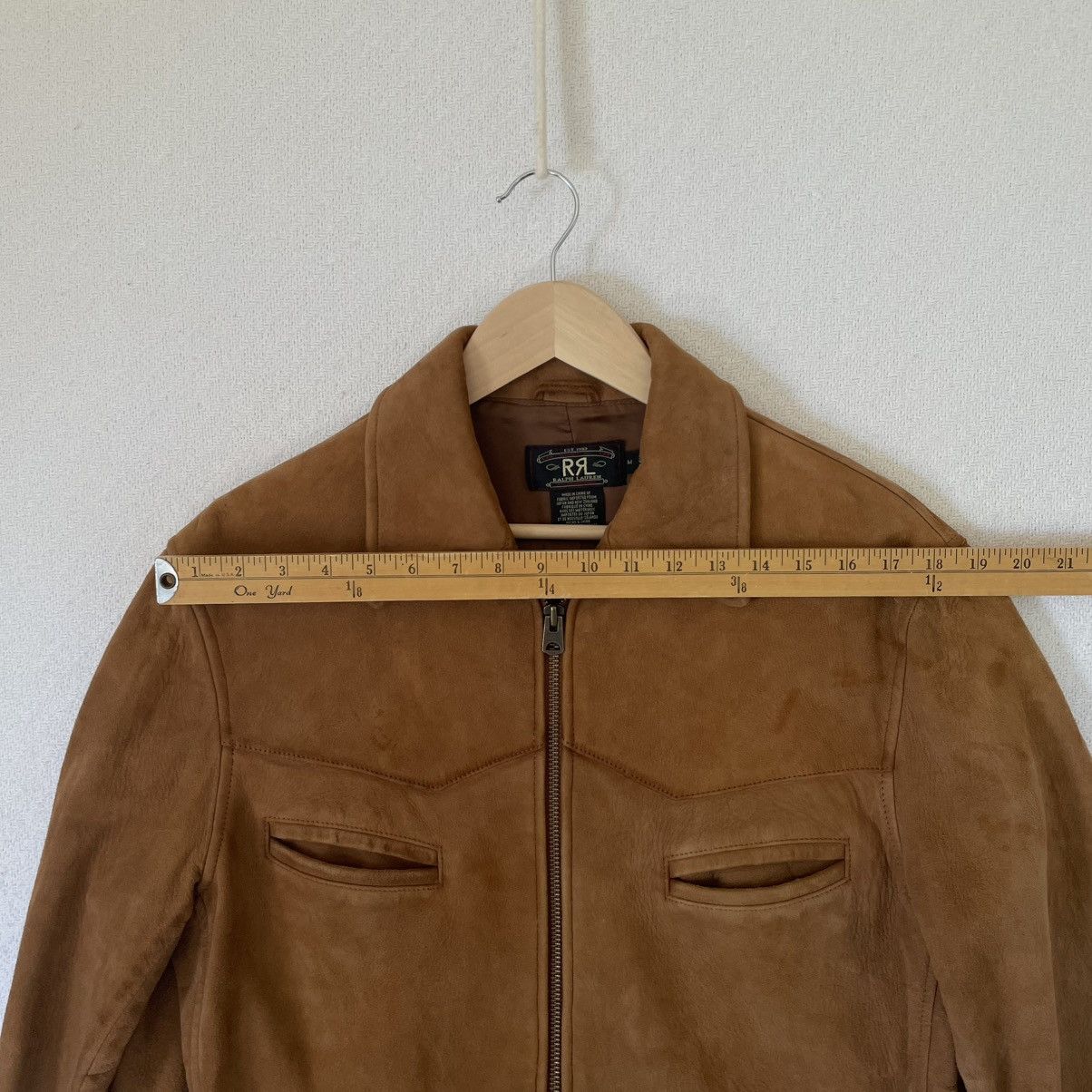Ralph Lauren RRL Double RL Soft Lamb Suede Leather Jacket Western Safari Size US M / EU 48-50 / 2 - 16 Thumbnail