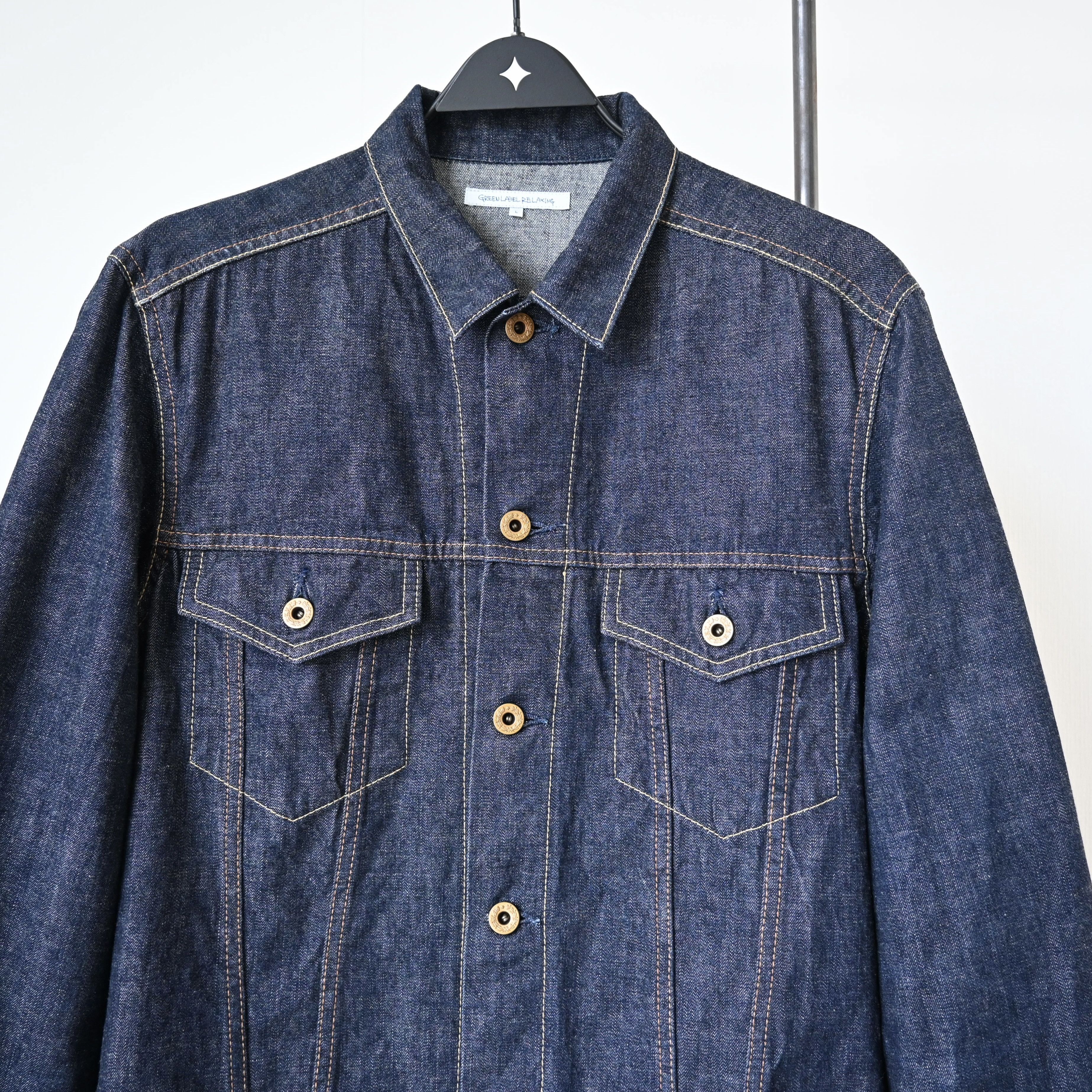 United Arrows UA Green Label Relaxing light ounce denim trucker jacket Size US M / EU 48-50 / 2 - 5 Thumbnail