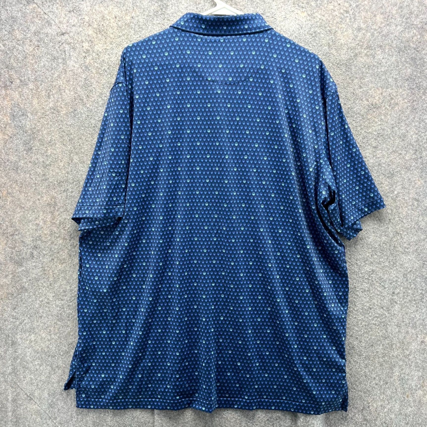 Peter Millar Peter Millar Polo Shirt Men XL Blue Preppy Skull Summer Comfort Golf Shirt Size US XL / EU 56 / 4 - 2 Thumbnail