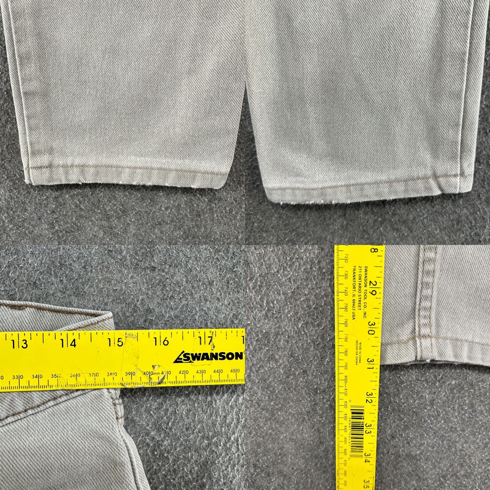 Levi's VINTAGE Levi's Silvertab Jeans Mens 30x32 Brown Distressed 90s Straight Denim Cotton Wool? (No wool) Size US 30 / EU 46 - 10 Thumbnail