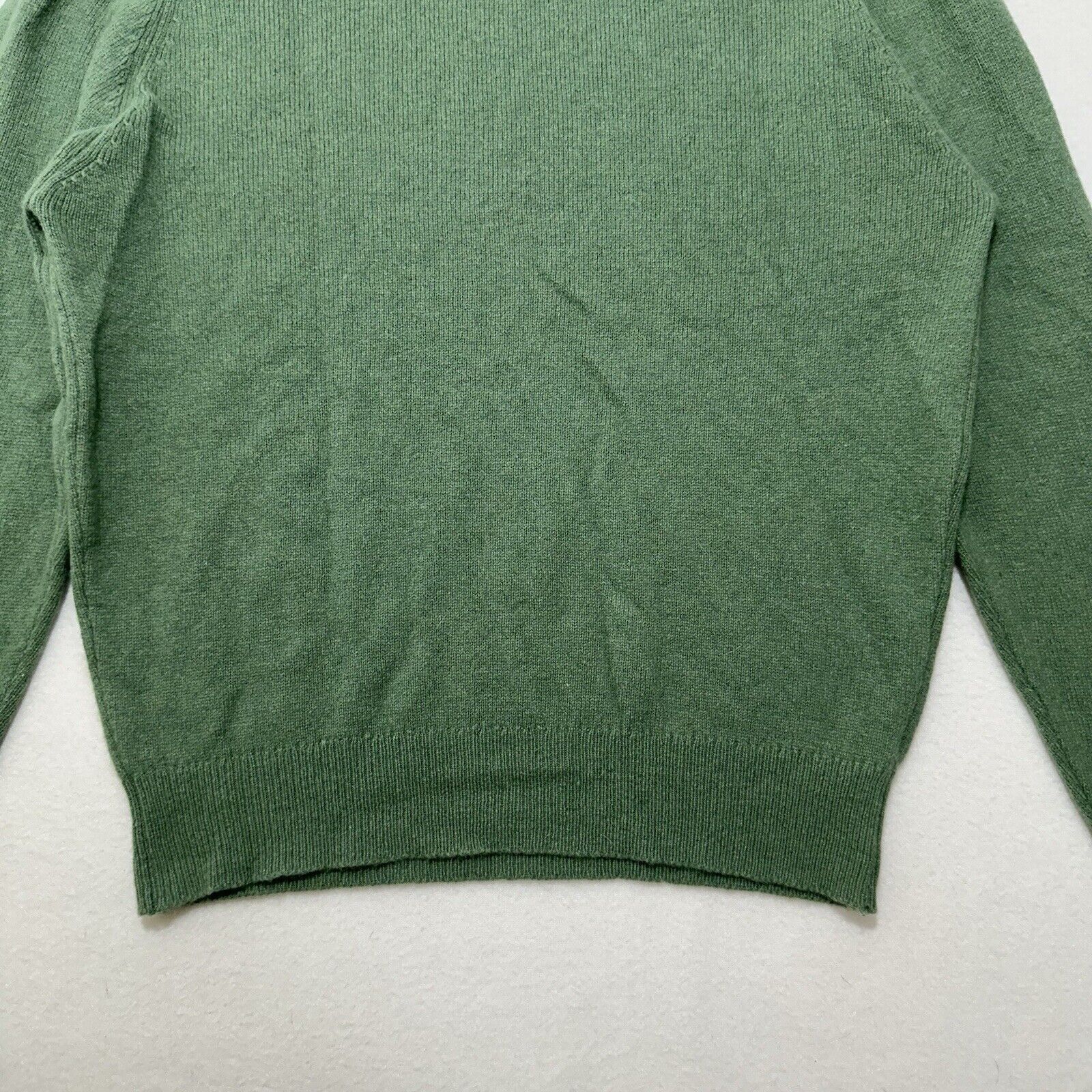 Vintage Romanes & Paterson =Green Mockneck Lambswool Angora Sweater Size S / US 4 / IT 40 - 12 Thumbnail