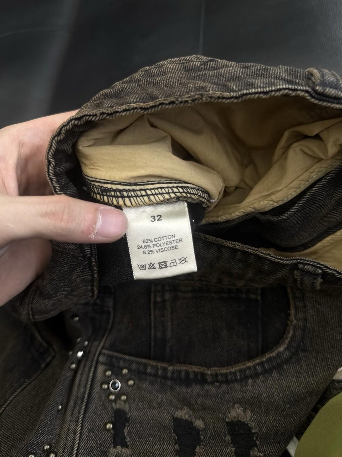 Vale Valley Denim Studded Shorts Size 32 (Brand New) Black/Brown Size US 32 / EU 48 - 8 Thumbnail