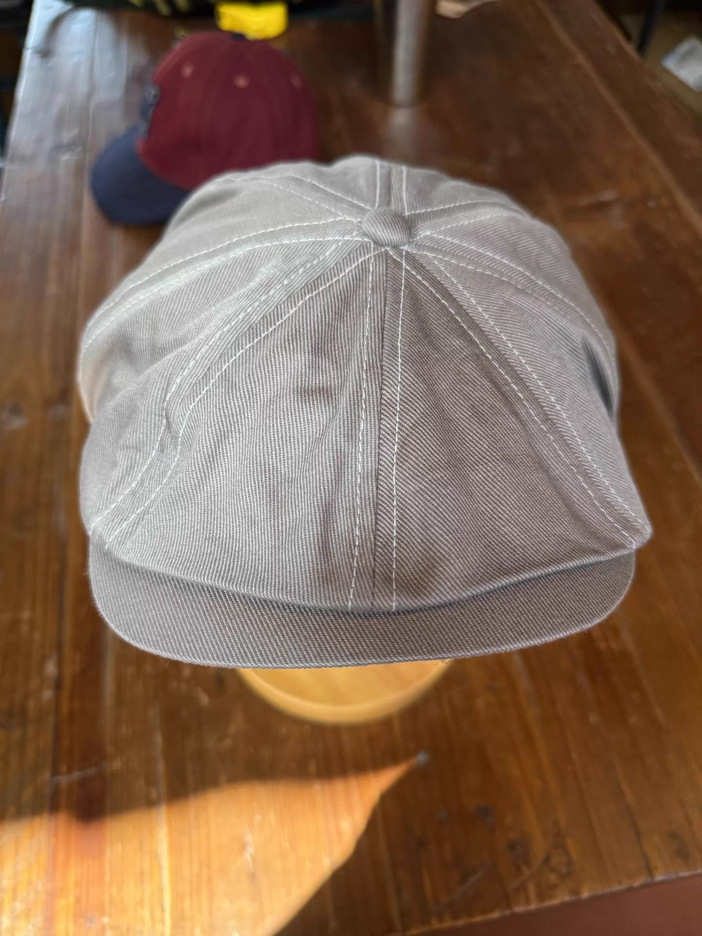 アットラスト　ブッチャープロダクツNEWSBOY CAP 7 1/2 ウール At Last & Co. Gray Classic Newsboy Cap 7½ Mint