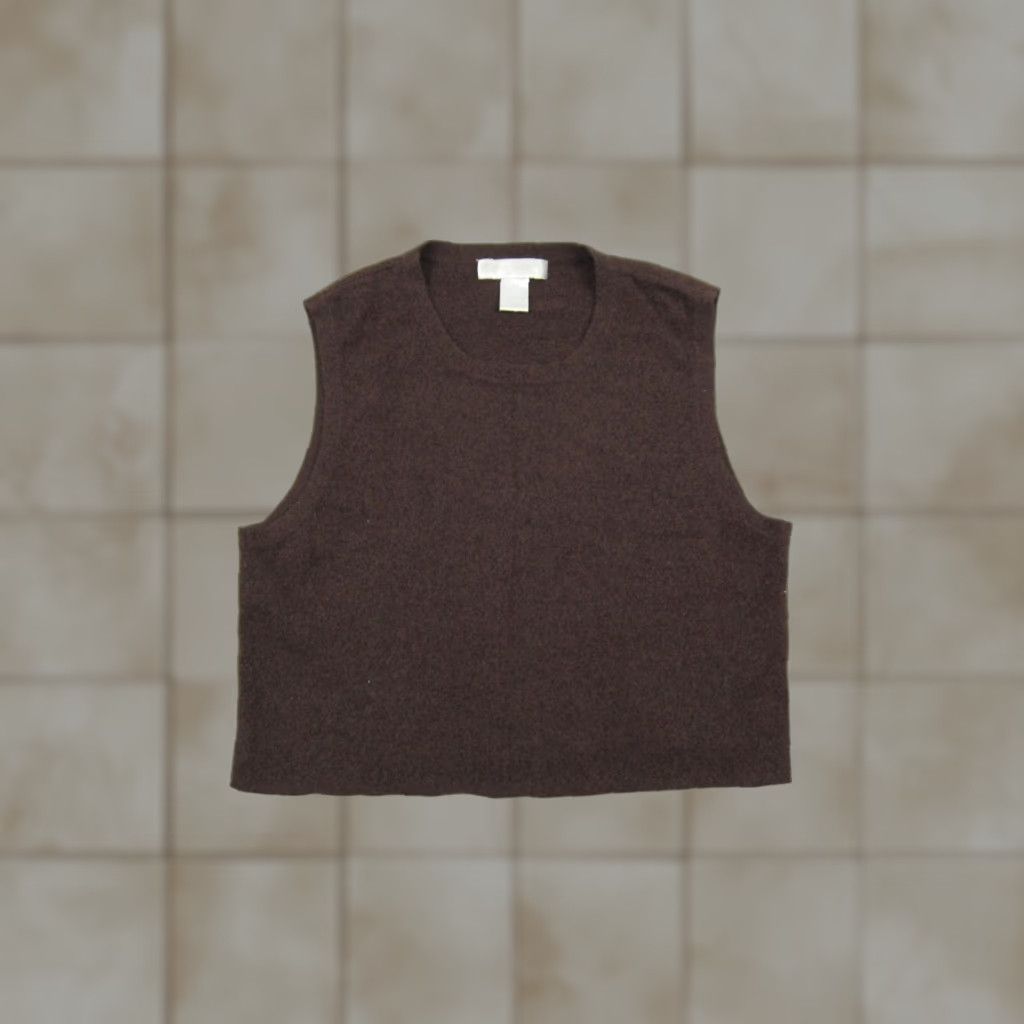 Vintage VINTAGE McDuff Vest Womens M Brown 100% Cashmere Sleeveless Crew Neck 90s Adults Womens Size M / US 6-8 / IT 42-44 - 1 Thumbnail