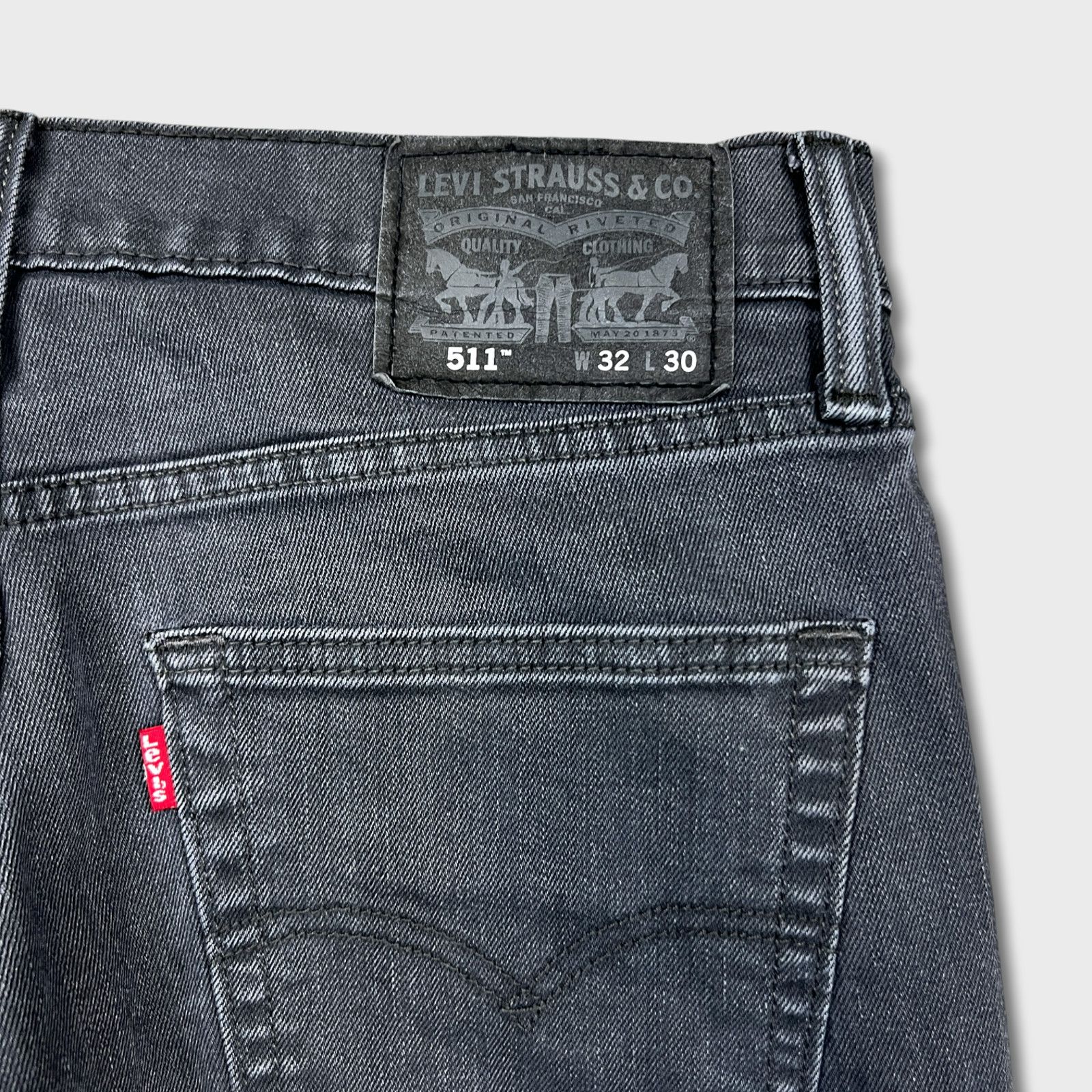 Levi's × Vintage Levi's 511 Jeans 32x28 Gray Slim Fit American Denim Pants Size US 32 / EU 48 - 6 Thumbnail