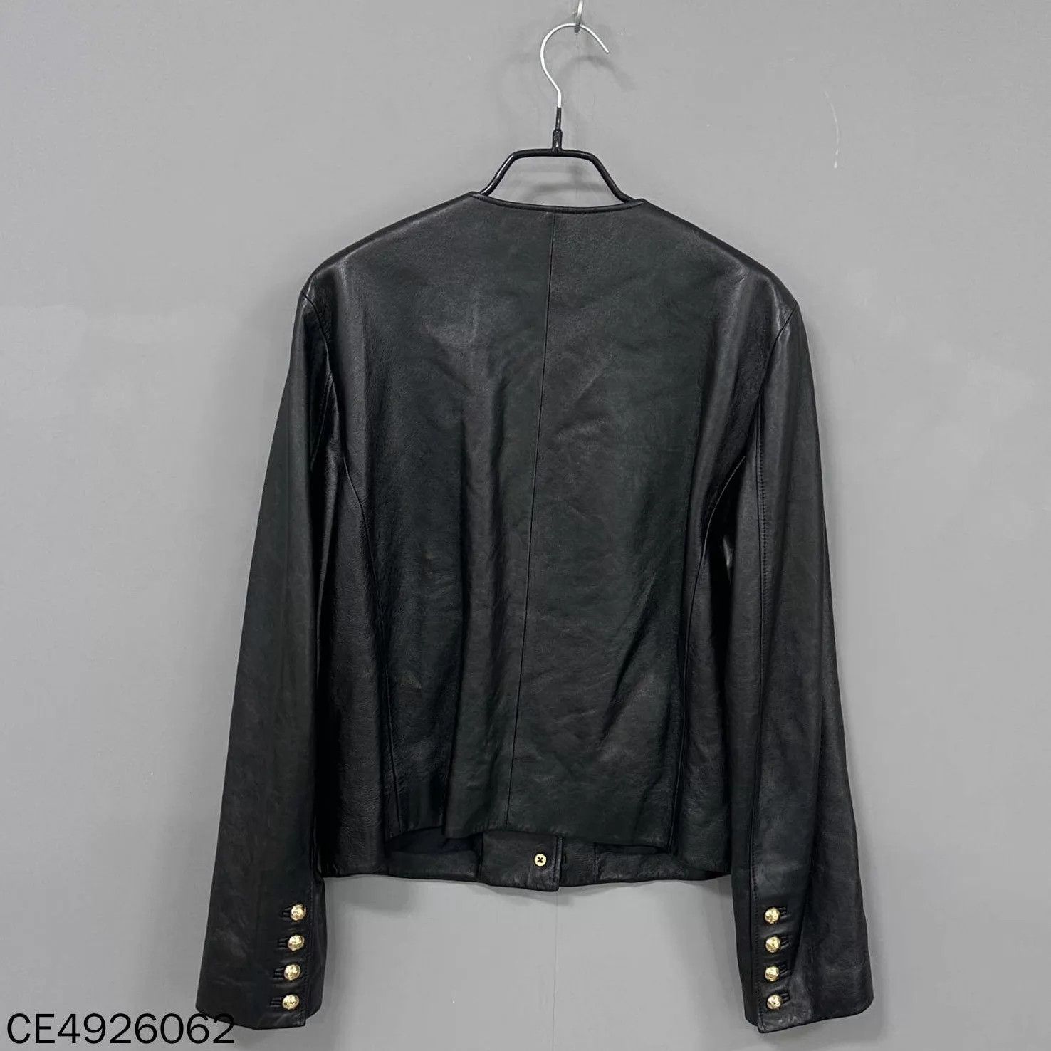 Celine Celine Black 4-Pocket Leather Jacket Gold Hardware 38 Size XS / US 0-2 / IT 36-38 - 3 Thumbnail