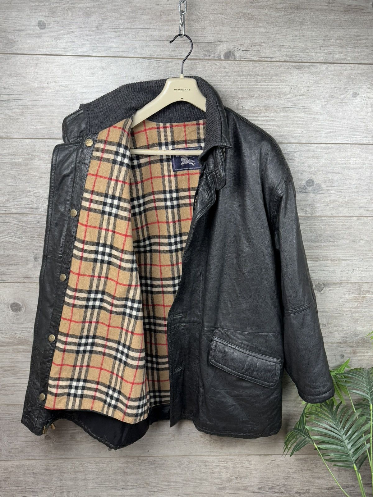 Burberry Burberry Insulated Leather Jacket With An Additional Vest Size US L / EU 52-54 / 3 - 2 Thumbnail
