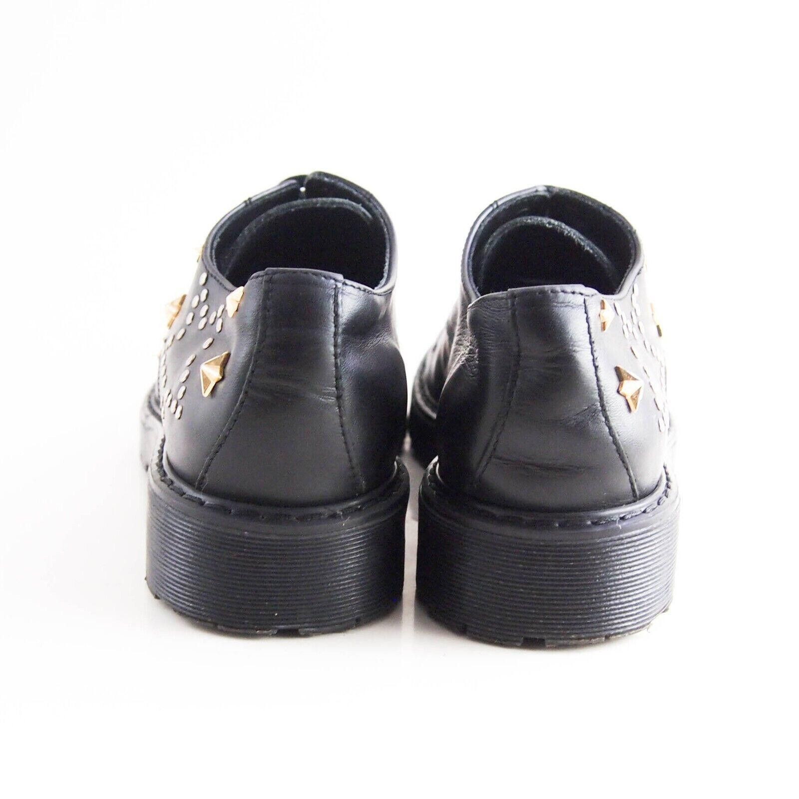 Designer Stokton Derby Studded Black Leather Womens EU 40 US 10 Size US 10 / IT 40 - 8 Thumbnail
