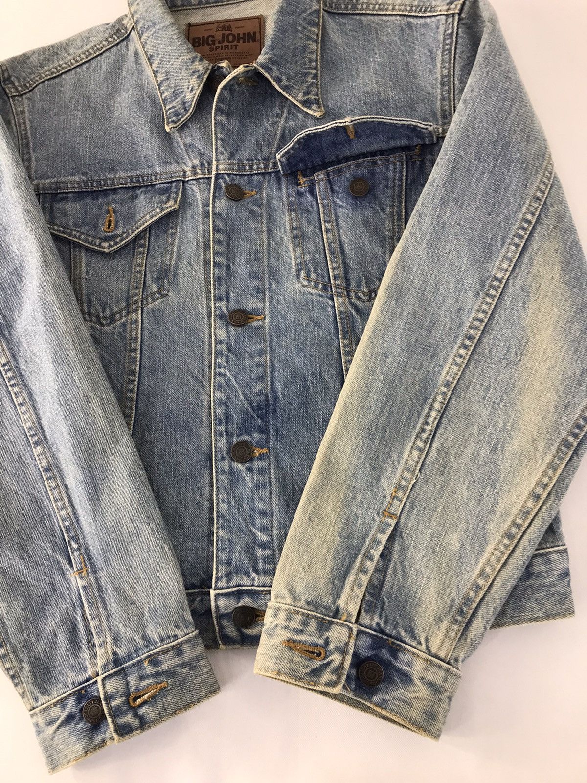 Big John × Vintage Vintage Big John Spirit Faded Colour Button Up Denim Jeans Size US M / EU 48-50 / 2 - 6 Thumbnail