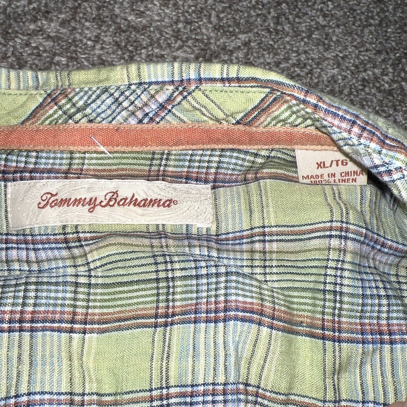 Tommy Bahama Tommy Bahama Green 100% Linen Shirt Mens XL Size US XL / EU 56 / 4 - 3 Thumbnail