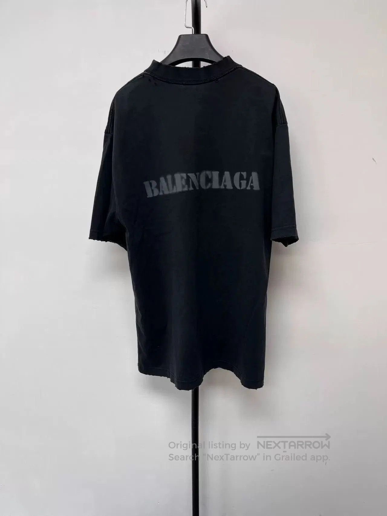 Balenciaga Balenciaga Letter Print Loose Short-Sleeve T-Shirt. Size US M / EU 48-50 / 2 - 2 Thumbnail
