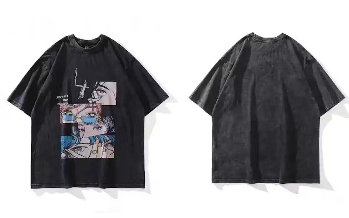 Japanese Brand Distressed Oversized Anime Eyes Size US L / EU 52-54 / 3 - 5 Thumbnail