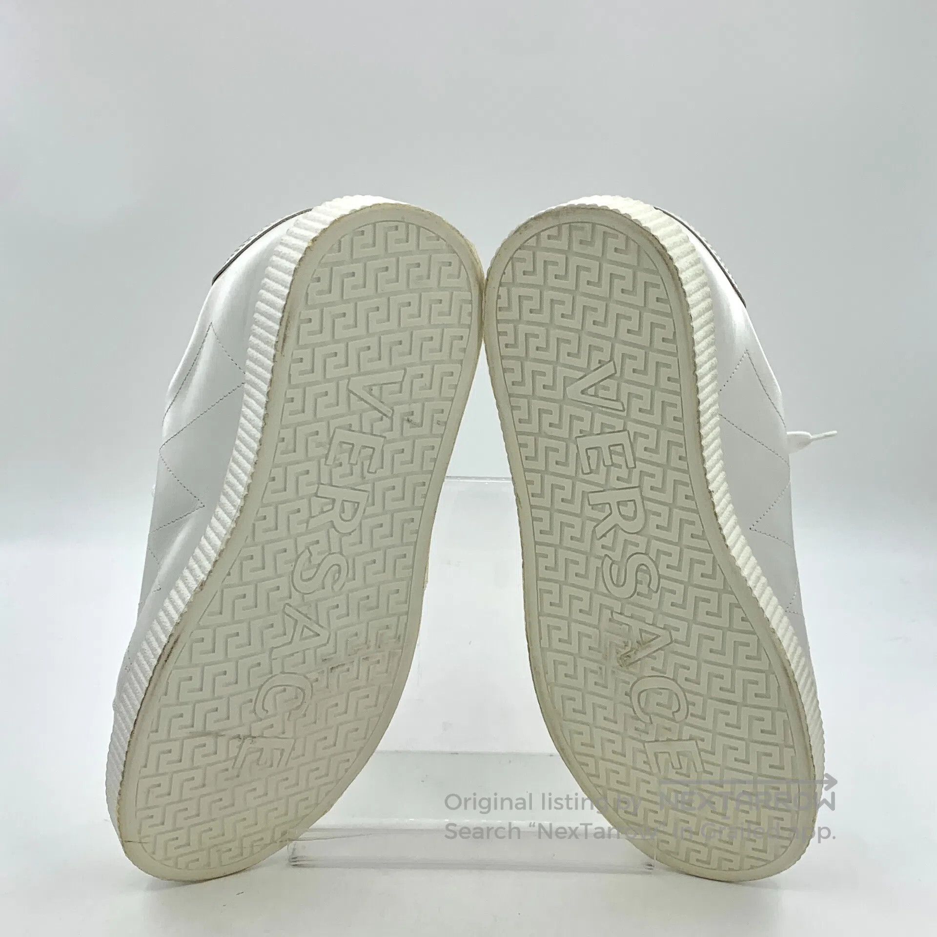 Versace Versace White Medusa Head Leather Lace-Up Casual Flat Loaf Size US 9 / IT 39 - 5 Thumbnail