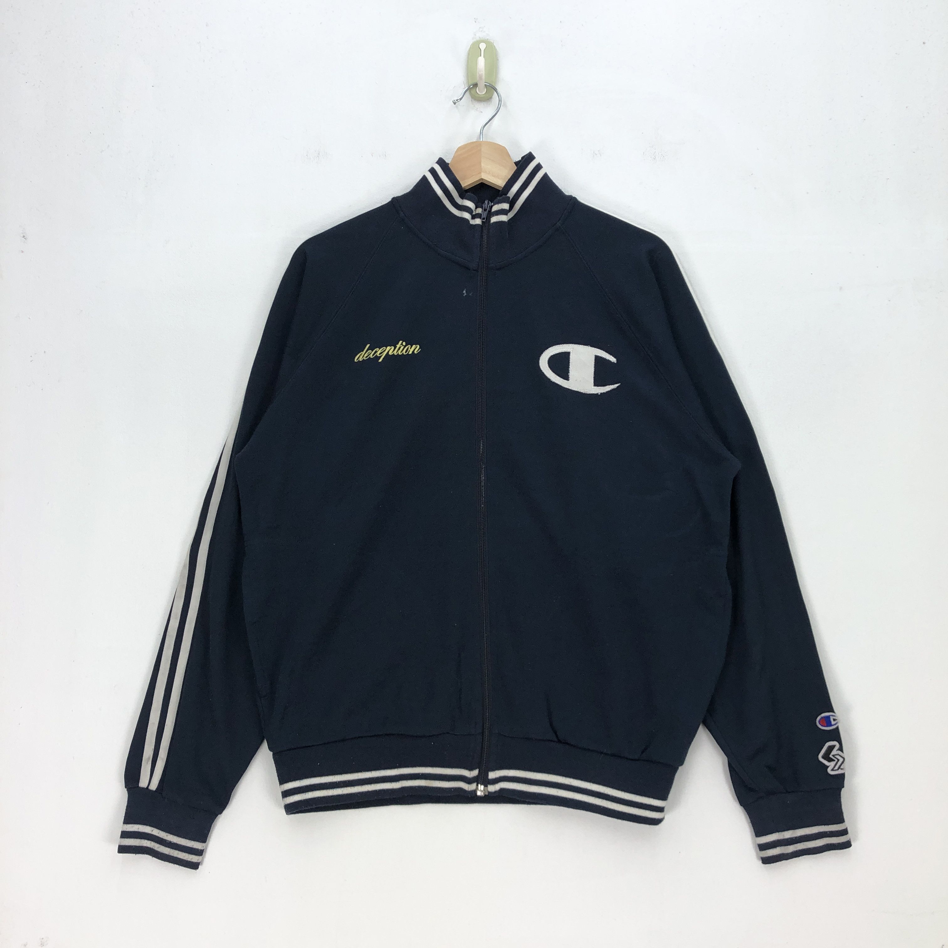 Champion × Vintage Vintage Deception Zipper Sweater Champion Sweatshirt Size US M / EU 48-50 / 2 - 1 Thumbnail