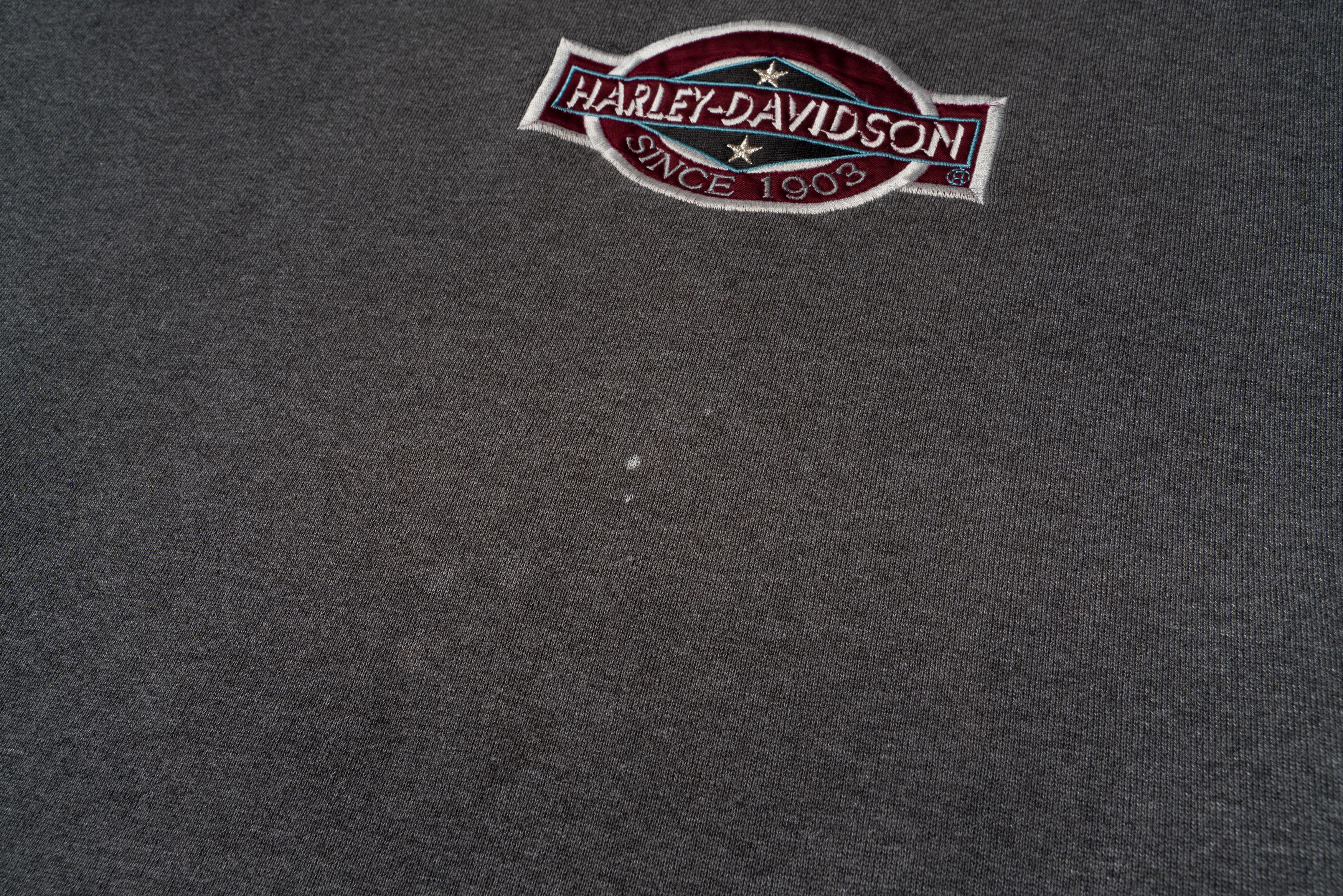 Harley Davidson 🔵HARLEY DAVIDSON Vintage 1992 Crewneck Sweatshirt Grey Size US XL / EU 56 / 4 - 6 Thumbnail