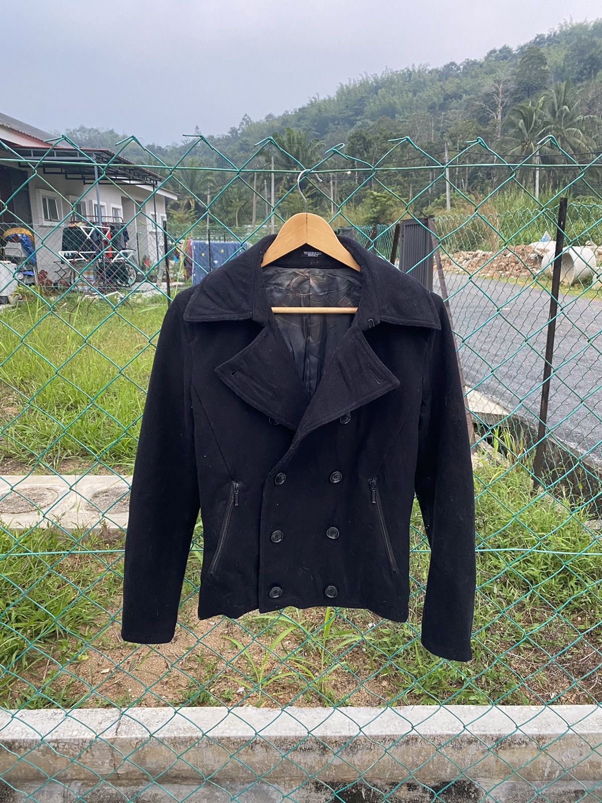 Tornado Mart Tornado Mart Double Breasted Wool Coat Size S / US 4 / IT 40 - 1 Thumbnail