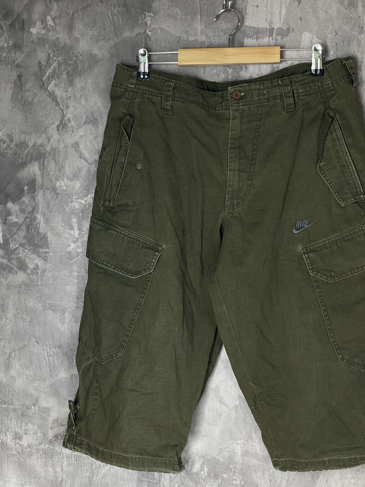 Other Nike Vintage Faded Cropped Cargo Pants Breeches Size US 32 / EU 48 - 4 Thumbnail