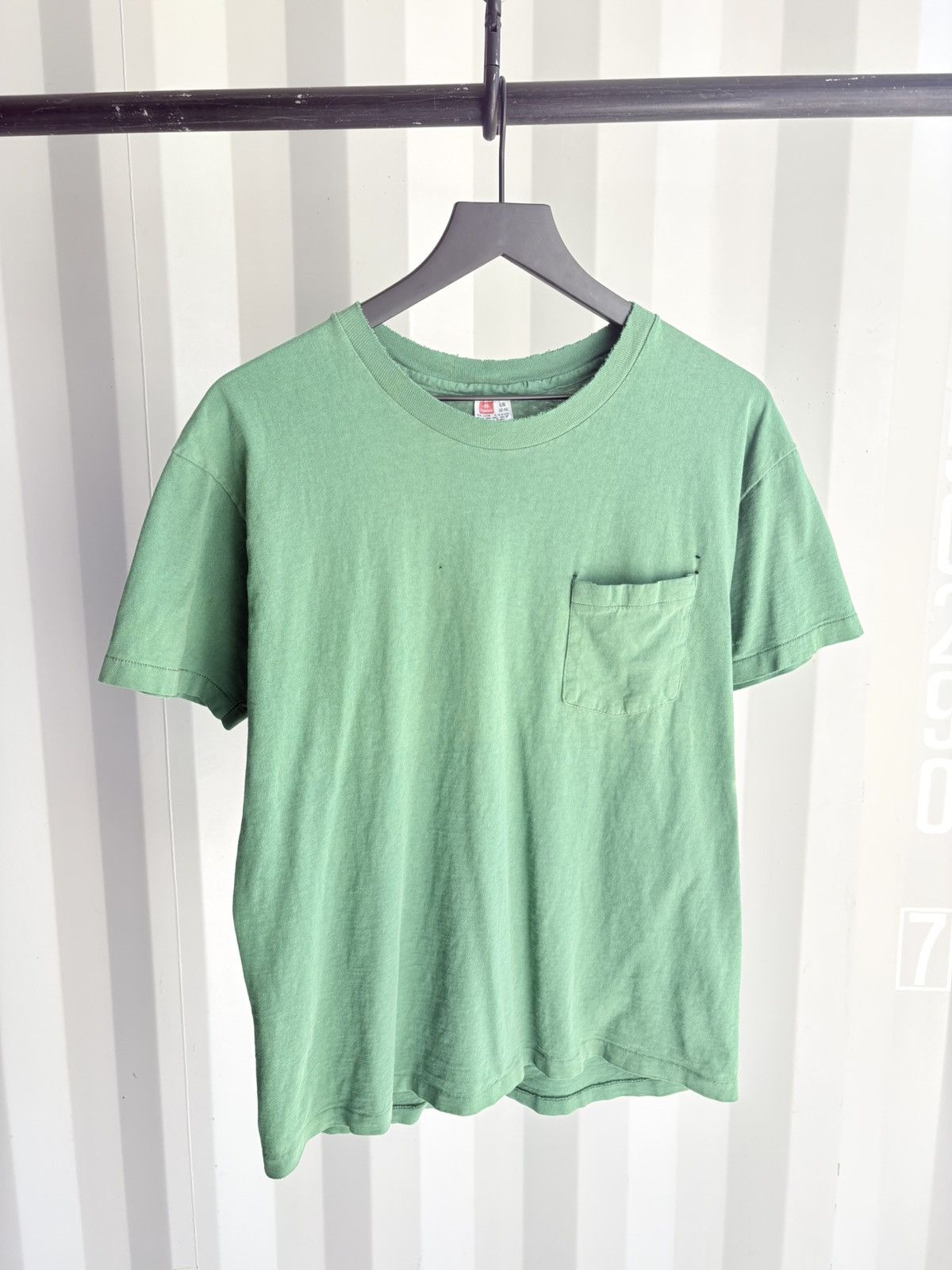 Vintage Thrashed Sun Faded Pocket Shirt Distressed Band Erd grunge Size US L / EU 52-54 / 3 - 1 Thumbnail