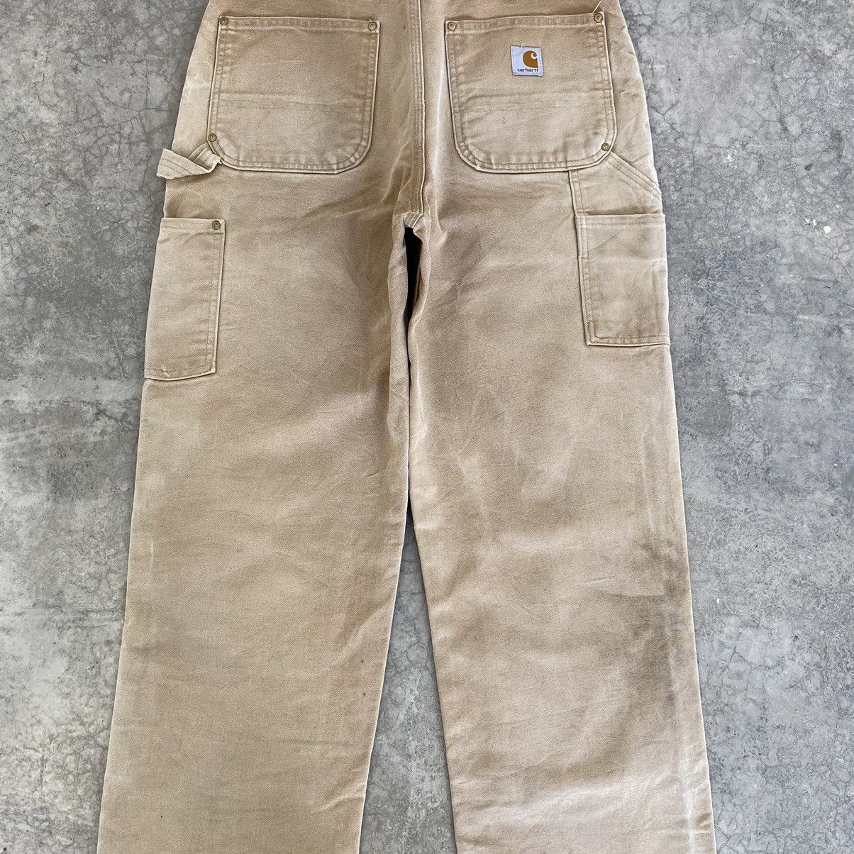 Carhartt Vintage Carhartt Double Knee Faded Tan Carpenter Work Pants Size US 32 / EU 48 - 17 Thumbnail