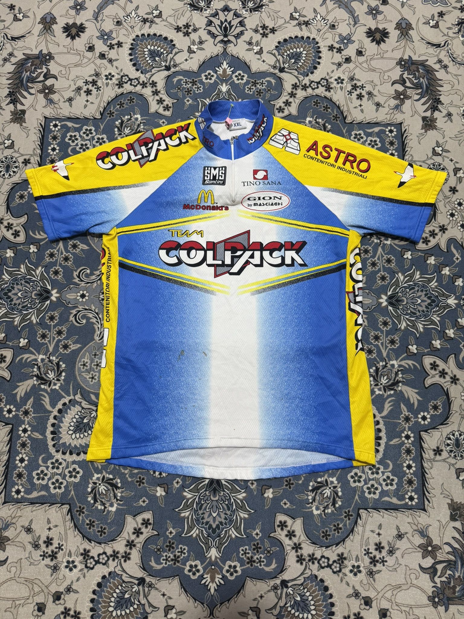 Fox Racing × Japanese Brand × Sports Specialties Vintage SMS Santini Team Colpack Cycling Jersey Size US M / EU 48-50 / 2 - 1 Thumbnail