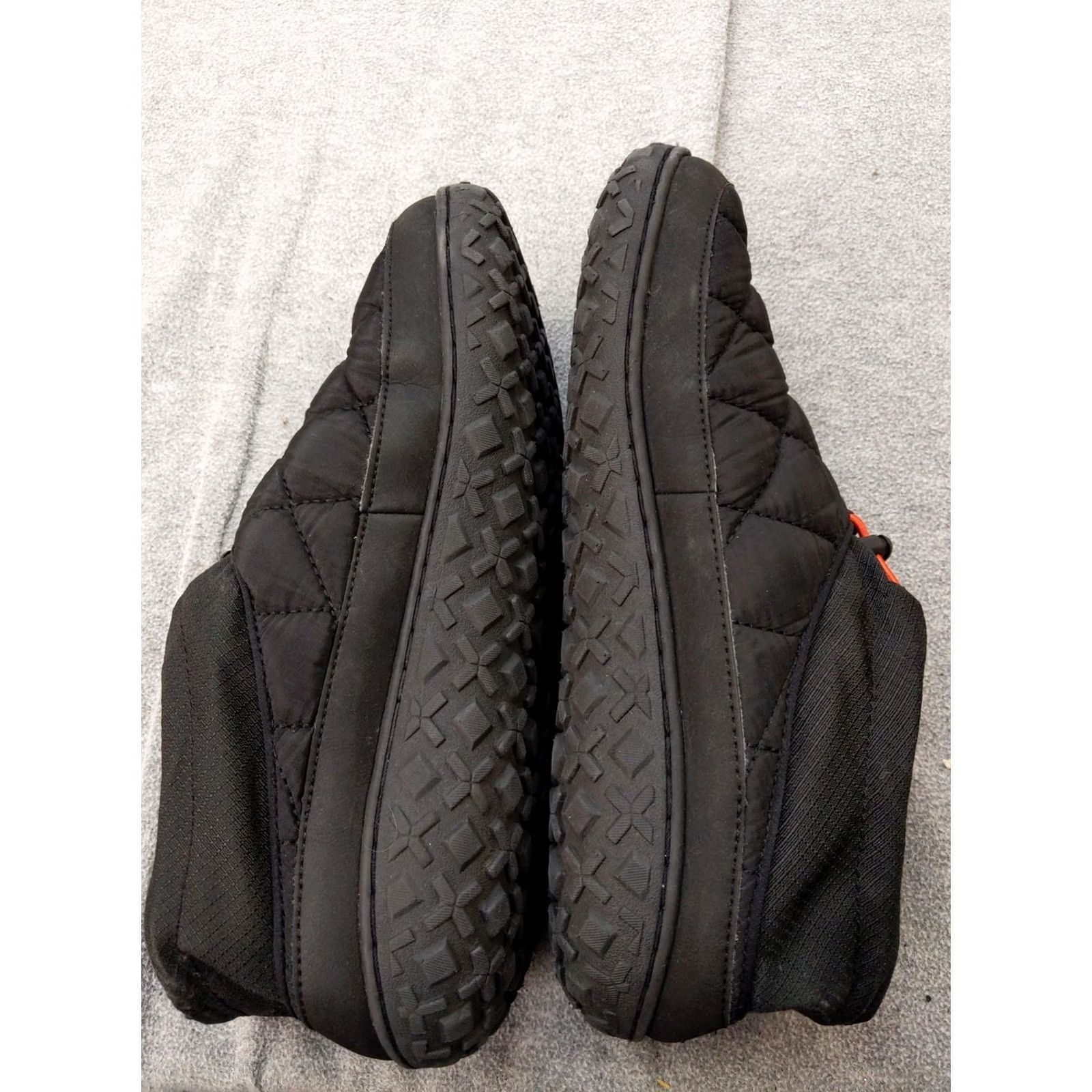 Chaco Chaco Womens Bootie Slipper Black Quilted Lined Flat Knit Winter Slipper Bootie 9 US 40 EU 7 UK Folding Drawstring Size M / US 6-8 / IT 42-44 - 7 Thumbnail